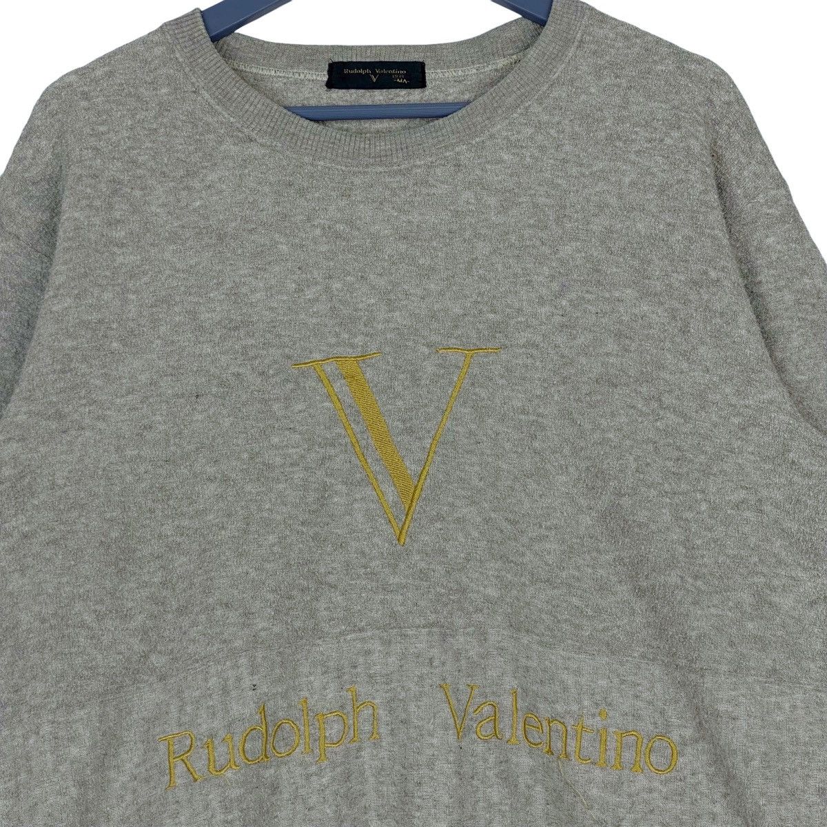 Valentino × Vintage Vintage Rudolph Valentino Printed Crewneck Sweatshirt Size US L / EU 52-54 / 3 - 4 Thumbnail