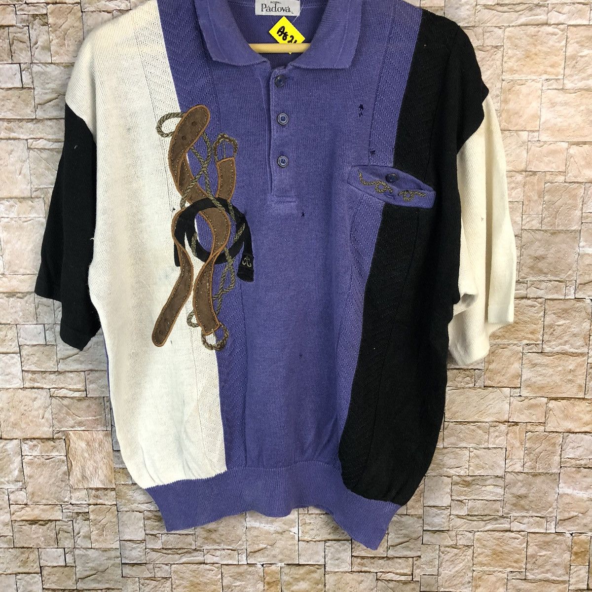 Japanese Brand Padova Purple vintage Polos #A821 Size US L / EU 52-54 / 3 - 3 Thumbnail