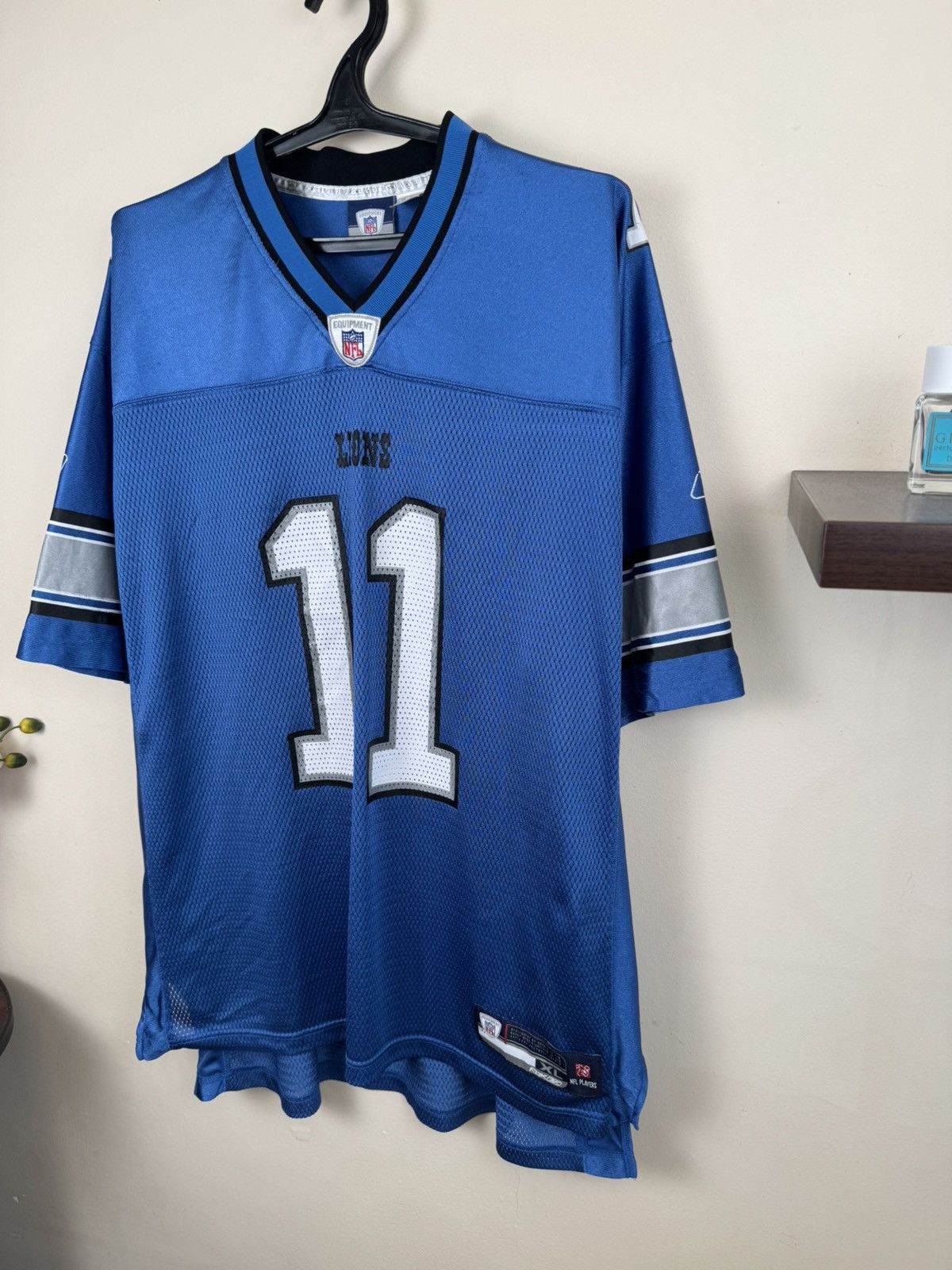 Reebok Roy Williams #11 Detroit Lions Jersey Reebok XL NFL Blue Size US XL / EU 56 / 4 - 5 Thumbnail