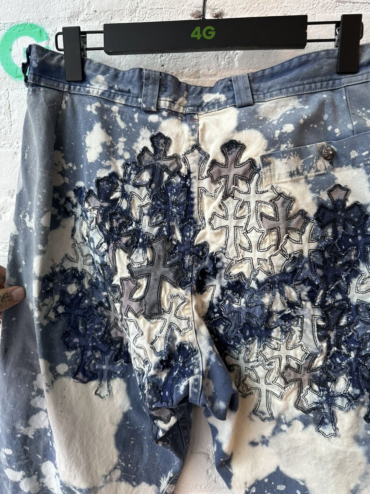 Chrome Hearts Chrome Hearts 100 cross patch jeans size 30 Size US 30 / EU 46 - 3 Thumbnail