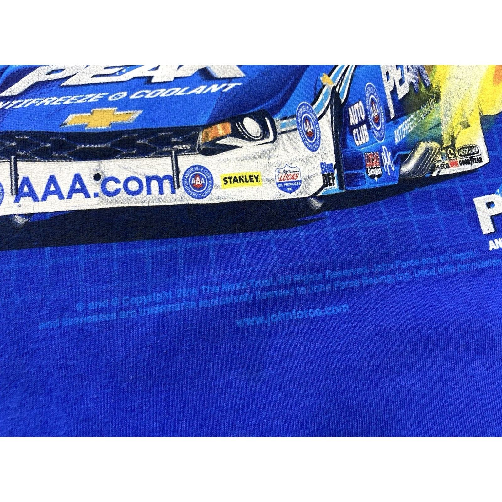 Gildan John Force Racing Graphic T-shirt Men XL Blue Short Sleeve Size US XL / EU 56 / 4 - 3 Thumbnail