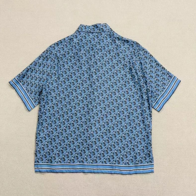Dior Dior Logo Silk Short Sleeve Shirt-2505 Size US M / EU 48-50 / 2 - 2 Thumbnail