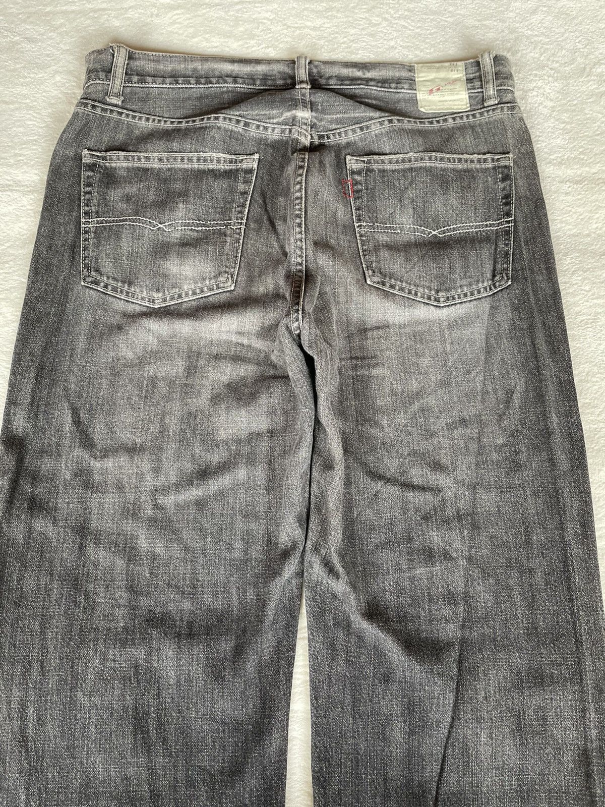 Japanese Brand Vintage G L Heart Faded Mudwash Denim Jeans Size US 33 - 5 Thumbnail