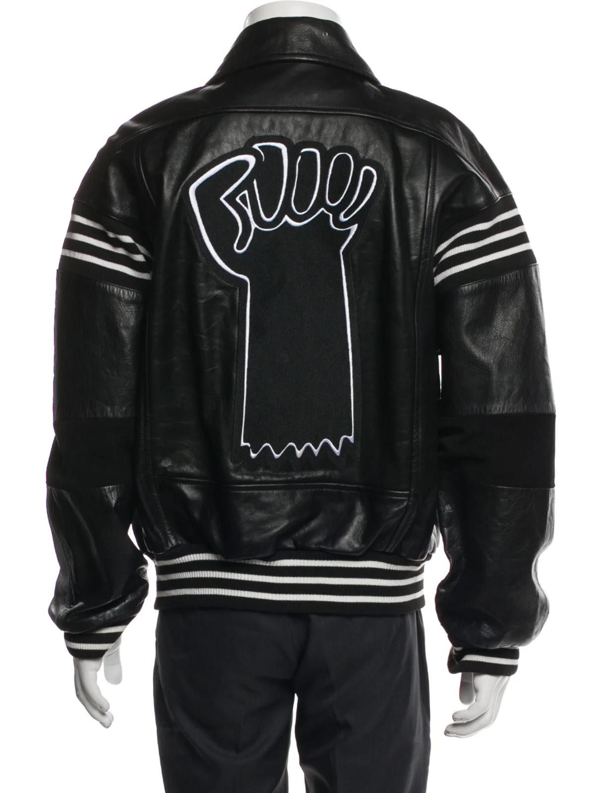 Other Honey F***ing Dijon Leather Graphic Varsity Jacket Size: XS Size US XS / EU 42 / 0 - 3 Thumbnail