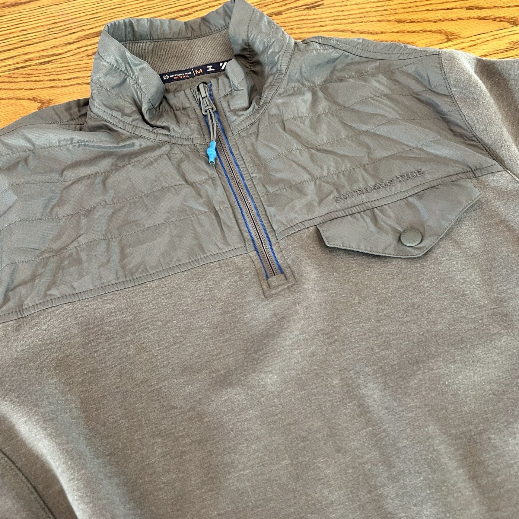 Southern Tide VINTAGE Southern Tide Men’s Jacket Windbreaker 1/4 Zip Quilted Fall Winter Outdoor M Gray Size US M / EU 48-50 / 2 - 5 Thumbnail