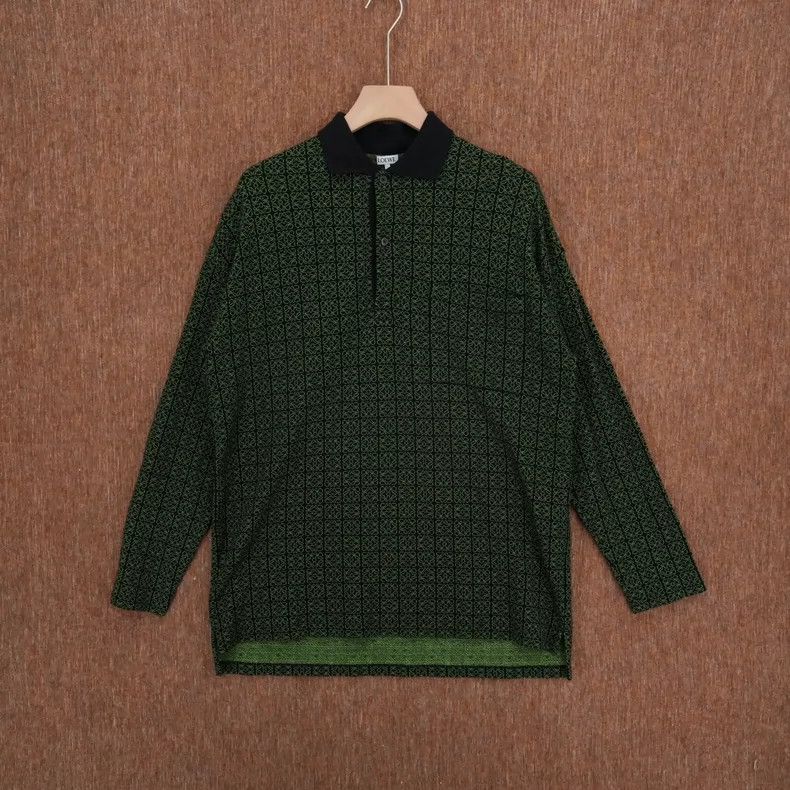 Loewe LOEWE Full print LOGO Polo knit shirt Size XS / US 0-2 / IT 36-38 - 1 Thumbnail