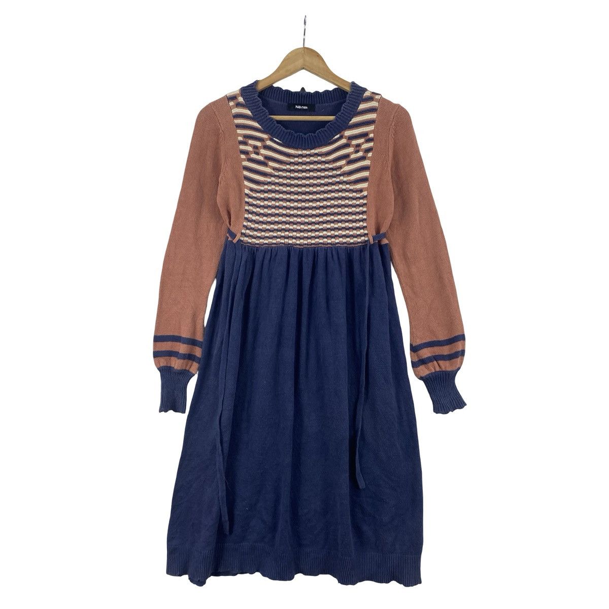 Ne-Net Vintage NE-NET Knit Sweater Dress Rust Long Sleeve Fair Size M / US 6-8 / IT 42-44 - 4 Thumbnail