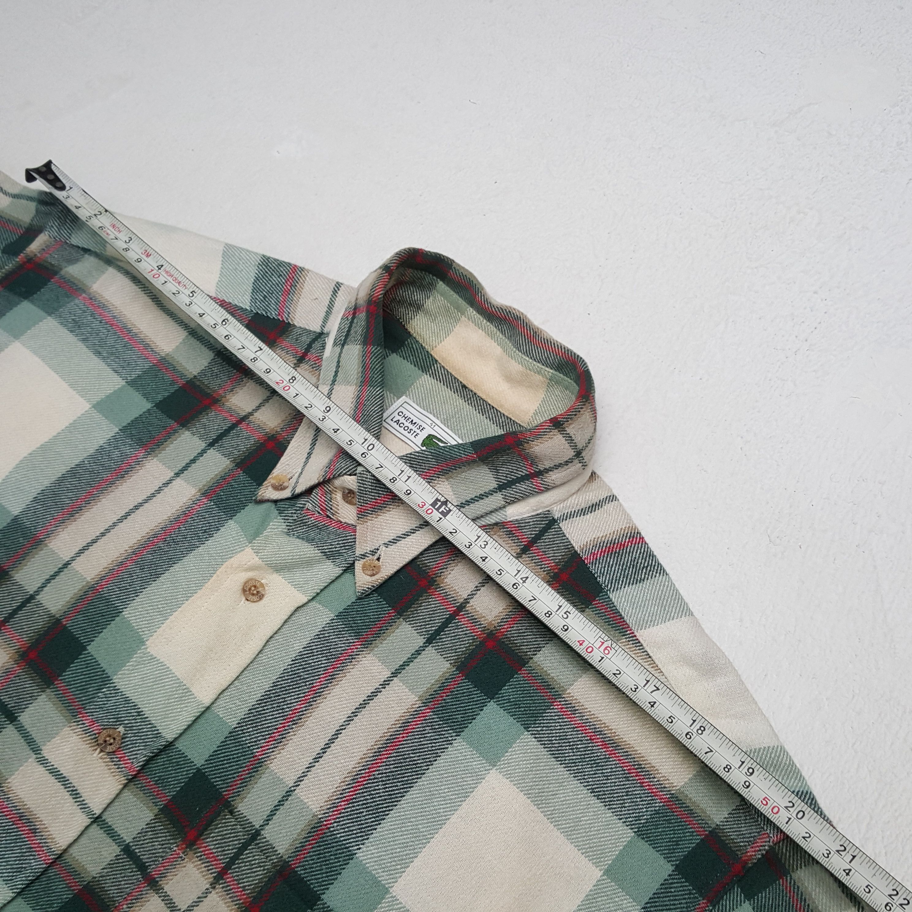 Designer × Lacoste × Vintage Vintage CHEMISE LACOSTE Block Design Shirt C285N71 Size US XXL / EU 58 / 5 - 5 Thumbnail