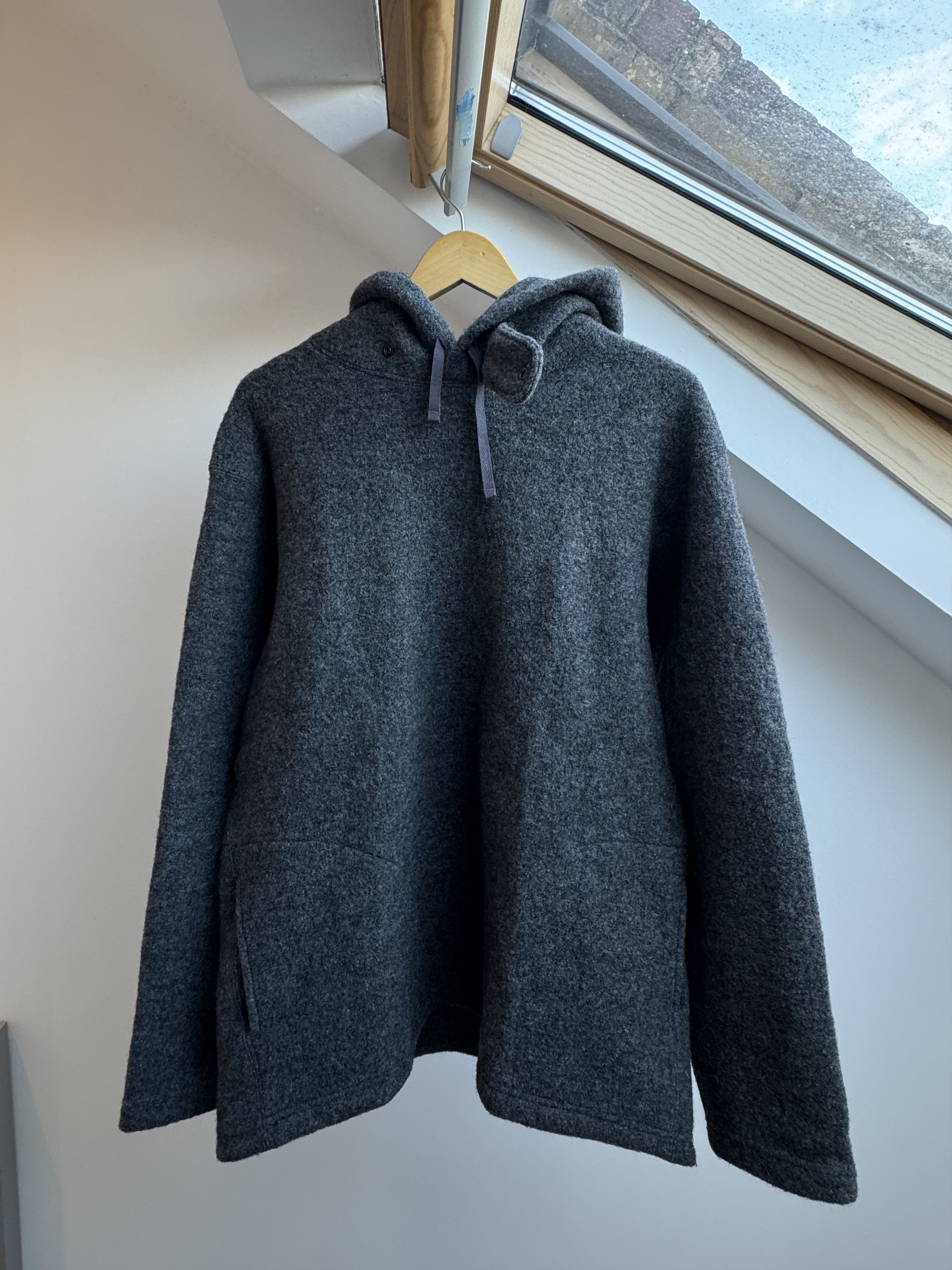 Engineered Garments Felted wool hooded parka Size US S / EU 44-46 / 1 - 1 Thumbnail