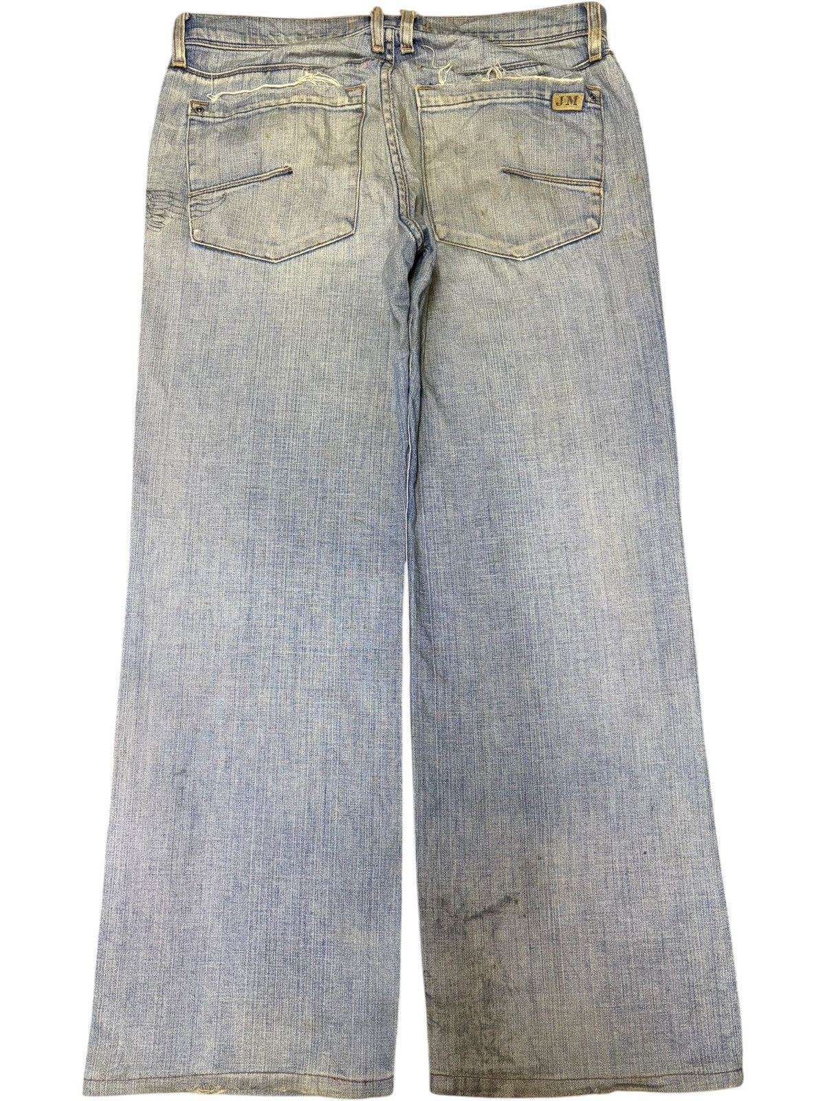 Junya Watanabe Vintage Japanese Brand Punk Skull Printed Baggy Jeans Size US 33 - 2 Thumbnail