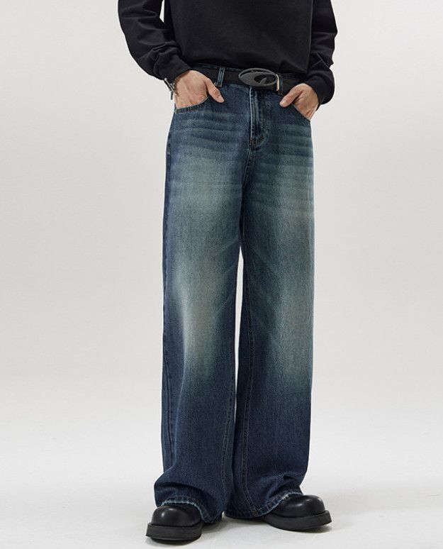 Japanese Brand American-style oversized loose straight-leg flared jeans Size US 32 / EU 48 - 1 Thumbnail