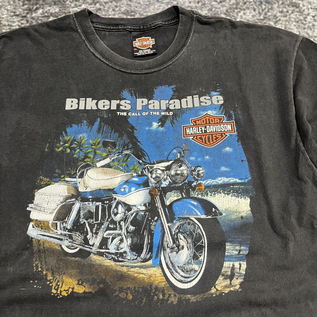 Harley Davidson Vintage Harley Davidson 2000s Y2K Biker Grunge T Shirt XL Size US XL / EU 56 / 4 - 4 Thumbnail