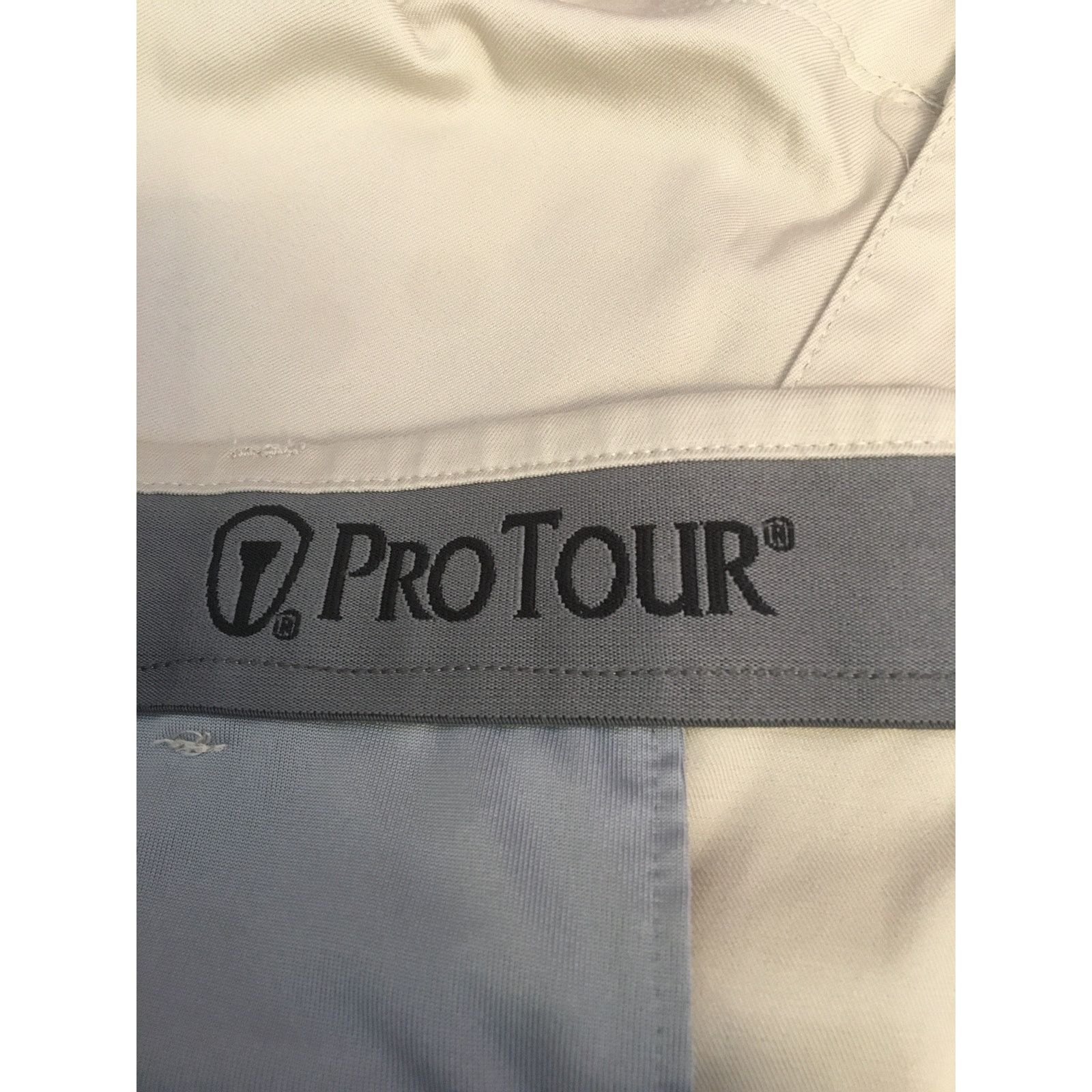 PGA Tour PGA Pro Tour 38 Elastic Waist Pleated Beige Golf Shorts Size US 38 / EU 54 - 3 Thumbnail