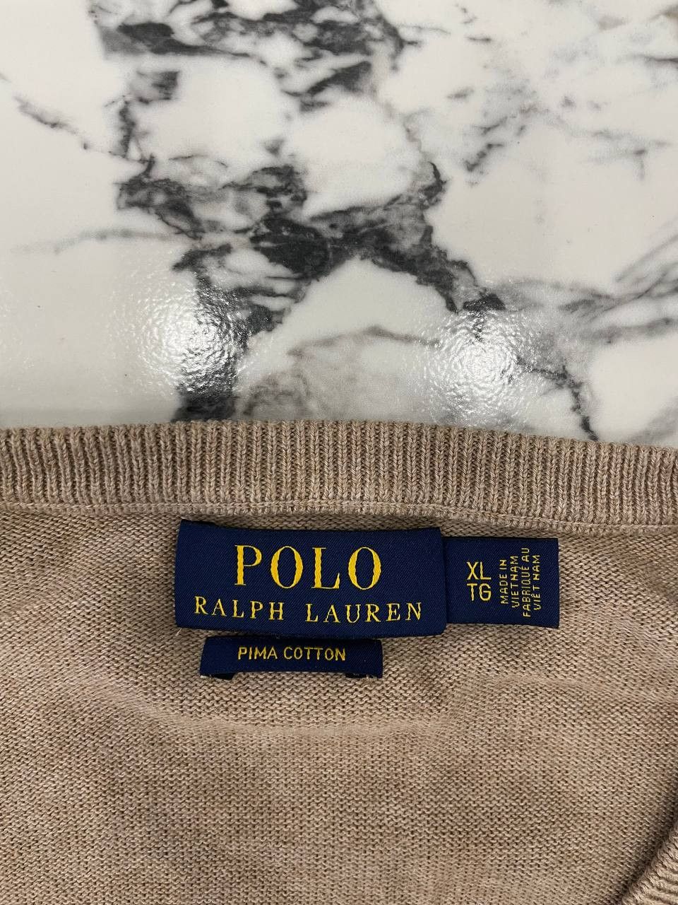 Polo Ralph Lauren Polo Ralph Lauren Old Money Cotton V-Neck Sweater Size US XL / EU 56 / 4 - 9 Thumbnail