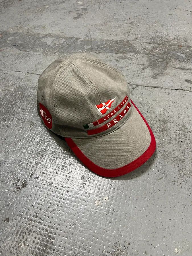 Prada 2000s Prada Luna Rossa Embroidered Grey Racing Cap Size ONE SIZE - 5 Thumbnail