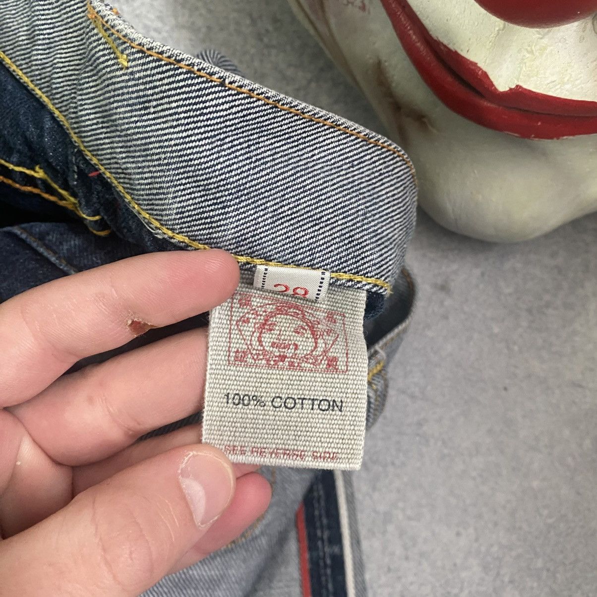 Evisu Vintage Evisu Jeans Embroidered Logo Baggy Y2K Size US 28 / EU 44 - 16 Thumbnail