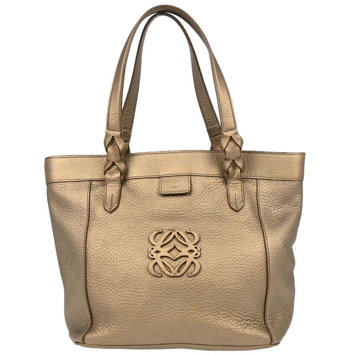 Loewe Loewe Vintage Anagram Tote Leather Size ONE SIZE - 1 Thumbnail