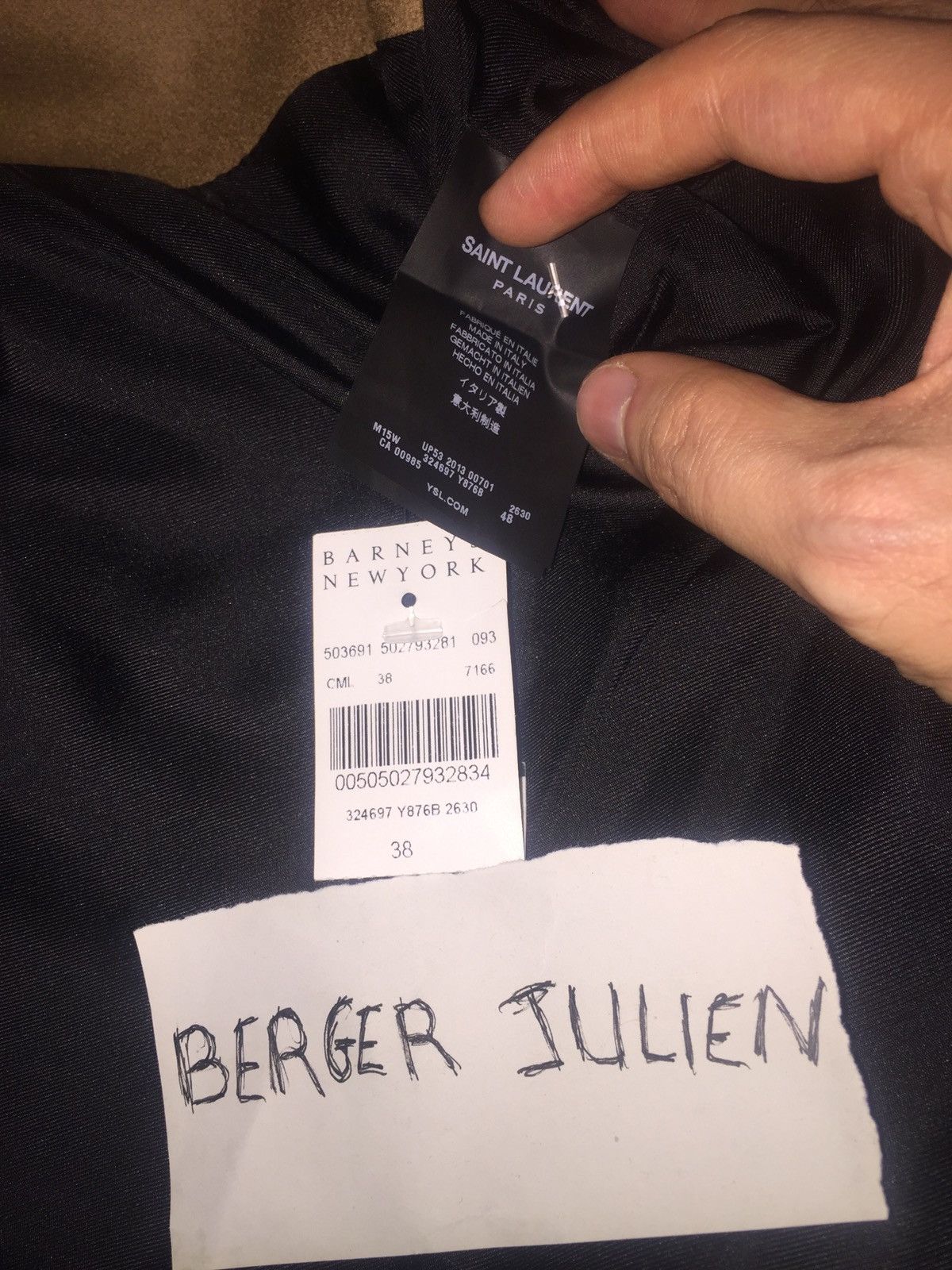 Saint Laurent Paris Saint laurent coat fw 13 sz 48 but fit like 46 Size US S / EU 44-46 / 1 - 4 Thumbnail