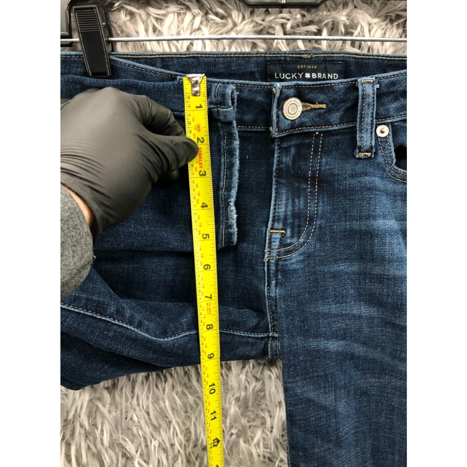 Lucky Brand Lucky Brand Lolita Skinny Jeans Size 0 Womens Mid Rise Dark Wash Blue Denim Skinny Jeans Women Slim Fit 5-Pocket Denim Blue Size 25" / US 0 / IT 36 - 4 Thumbnail