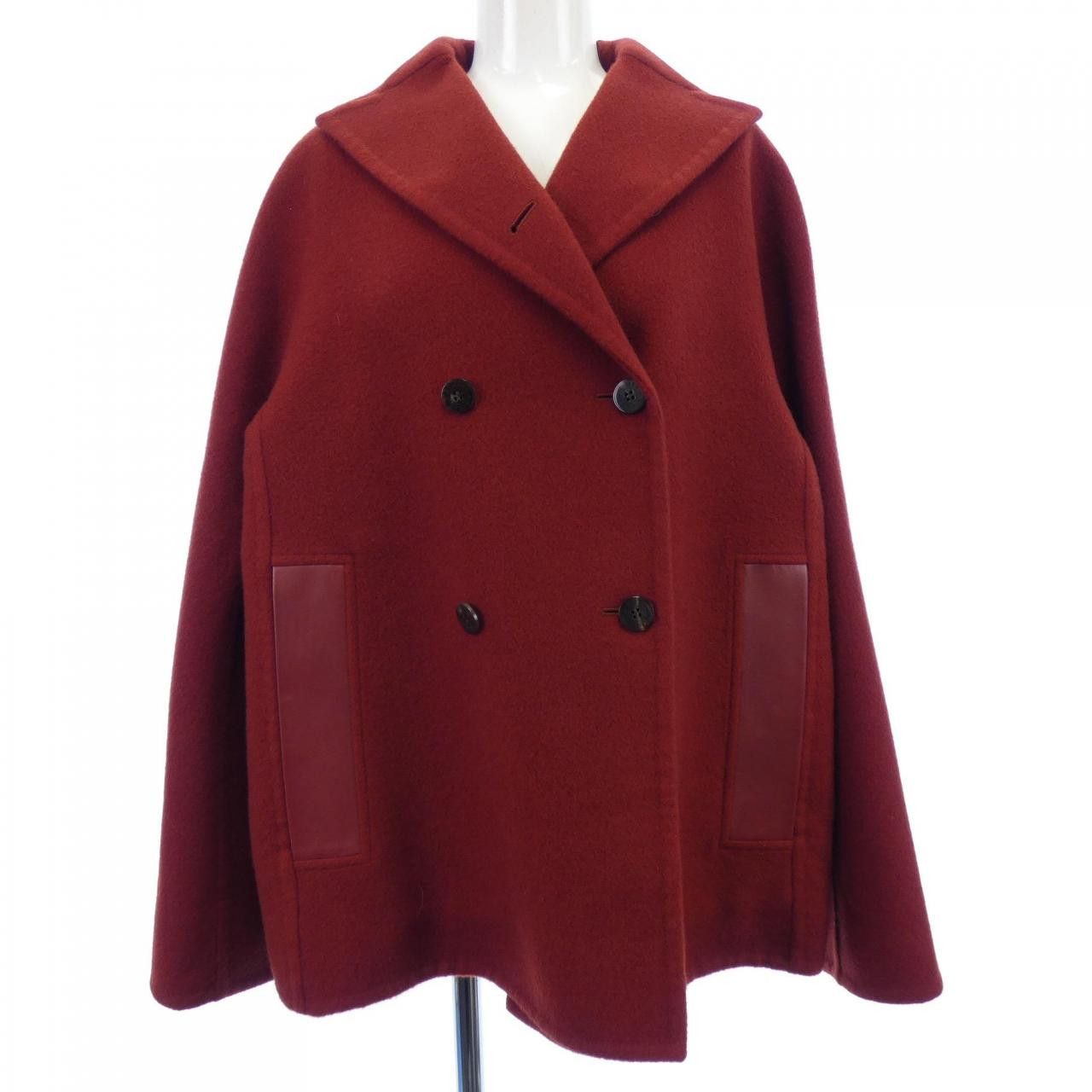 Hermes Hermes Hermès36 Cashmere Coat Textile Outerwear DUTY FREE for USA Size ONE SIZE - 1 Thumbnail