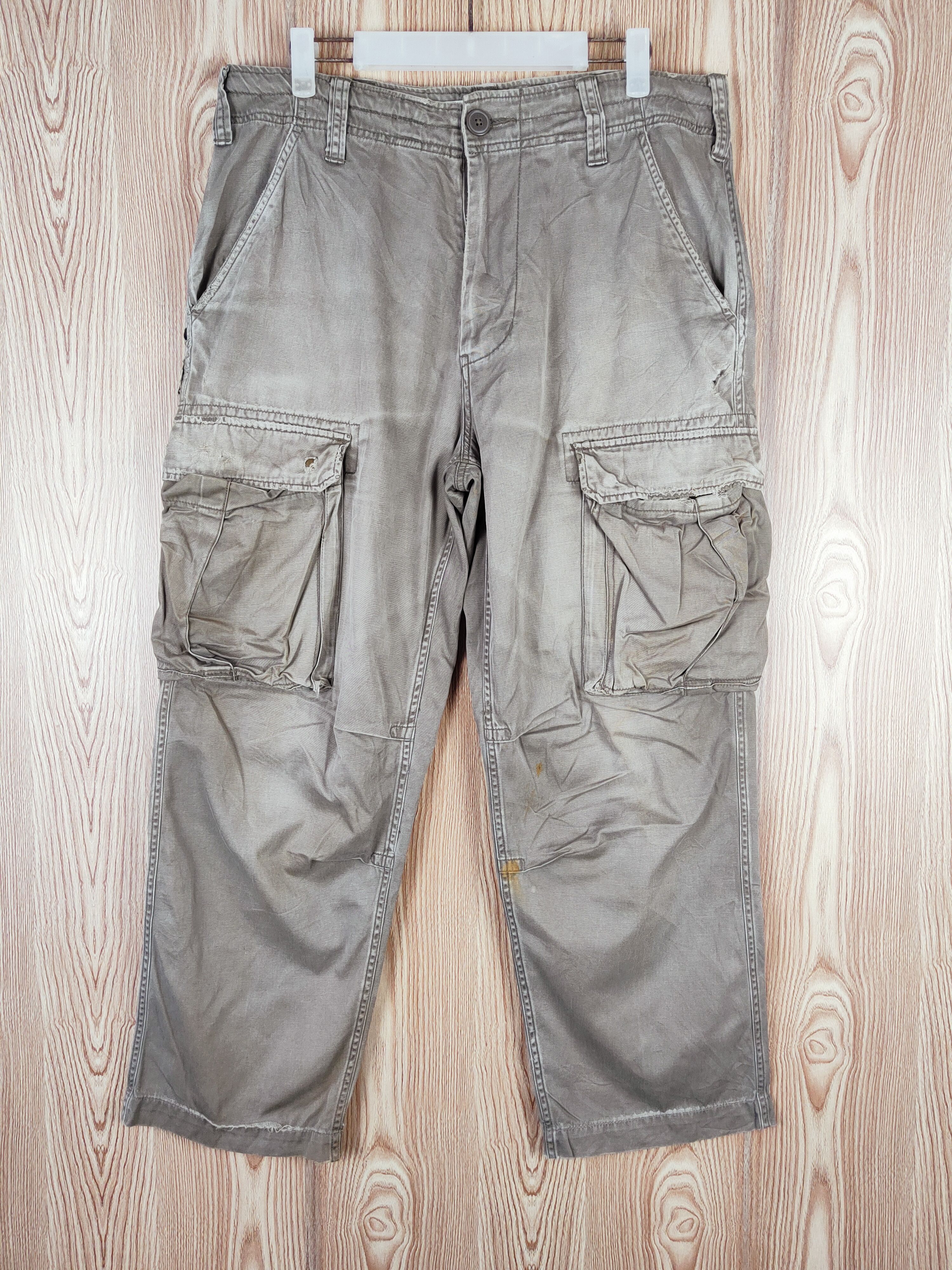 Japanese Brand × Vintage RCC 986 Olive Faded Multi Tactical pocket Cargo Pants Size US 35 - 1 Thumbnail