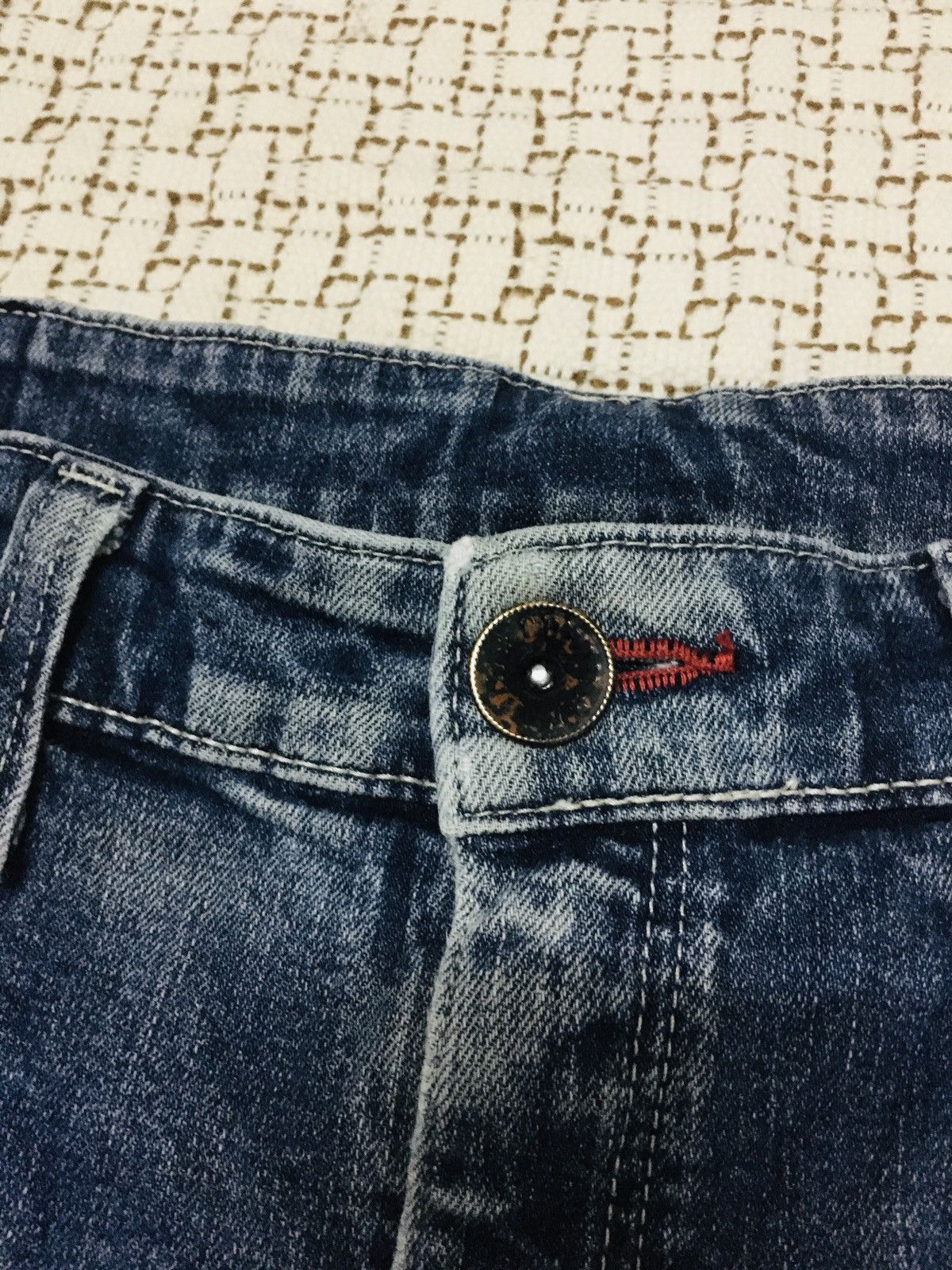 Edwin × Japanese Brand Edwin Blue Trip Jeans (17) Size US 35 - 7 Thumbnail