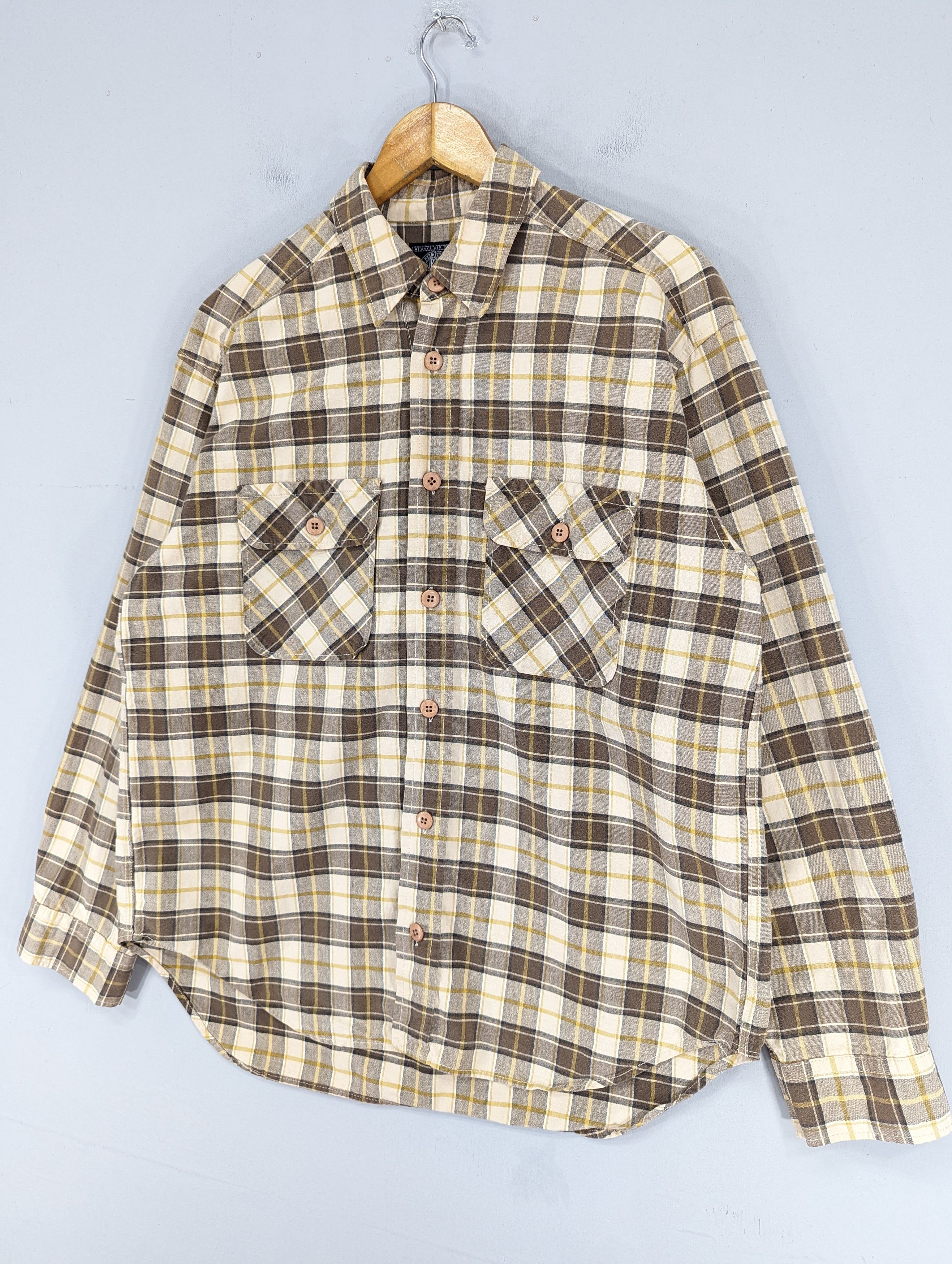 Flannel 🔥RARE🔥Vintage 90s Lipstar Checkered Box Flannel Shirt Size US L / EU 52-54 / 3 - 2 Thumbnail
