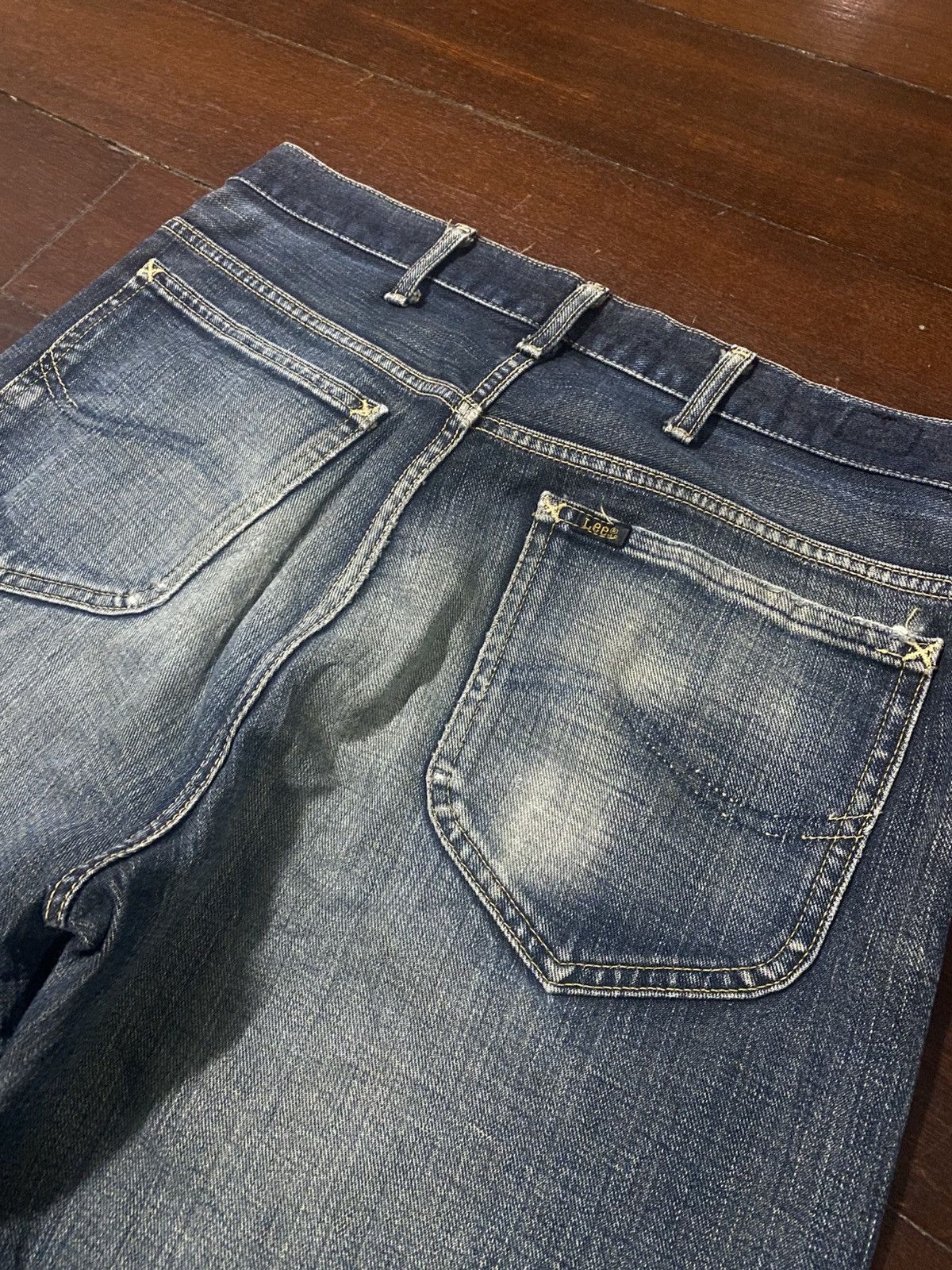 Lee VINTAGE LEE RIDERS SELVEDGE RUSTY MUDWASH DISTRESSED DENIM Size US 35 - 20 Thumbnail