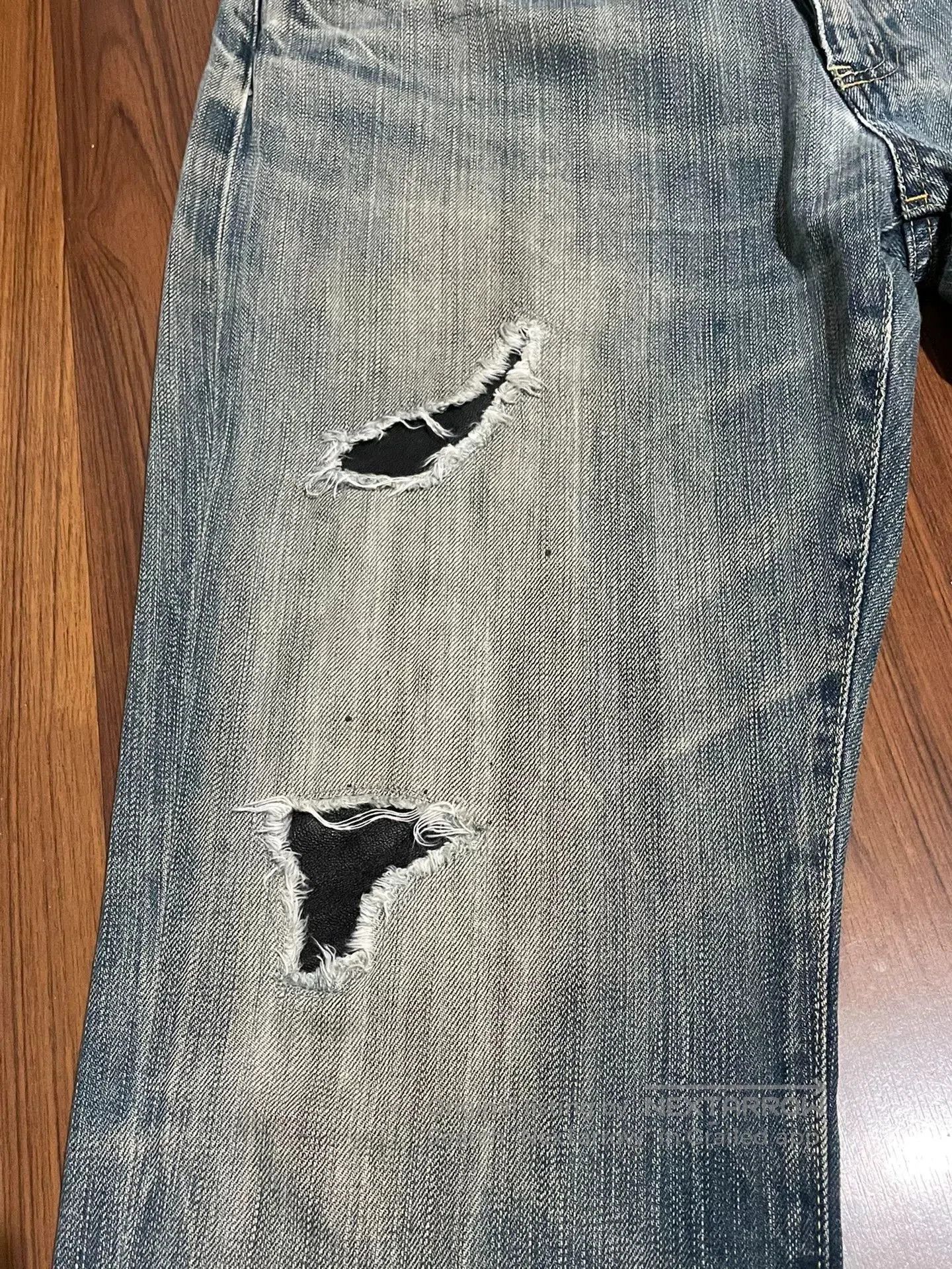 Sophnet. SOPHNET Japanese Wash Distressed Jeans. Size US 32 / EU 48 - 3 Thumbnail