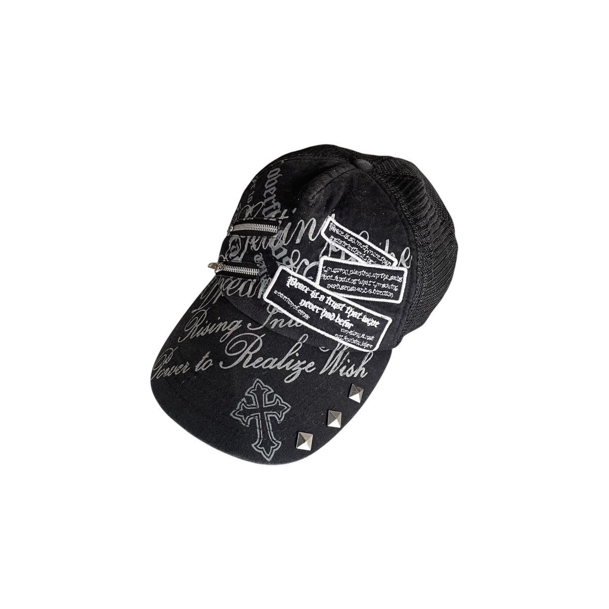If Six Was Nine Zip cross studded trucker hat Size ONE SIZE - 1 Thumbnail