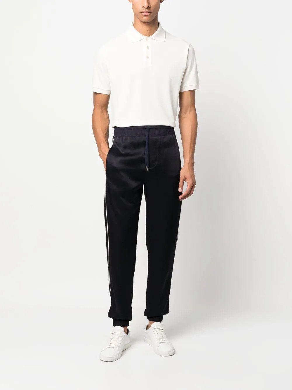 Saint Laurent Paris o1y0325 Jogger & Sweatpant in Midnight Blue Size US 36 / EU 52 - 5 Thumbnail