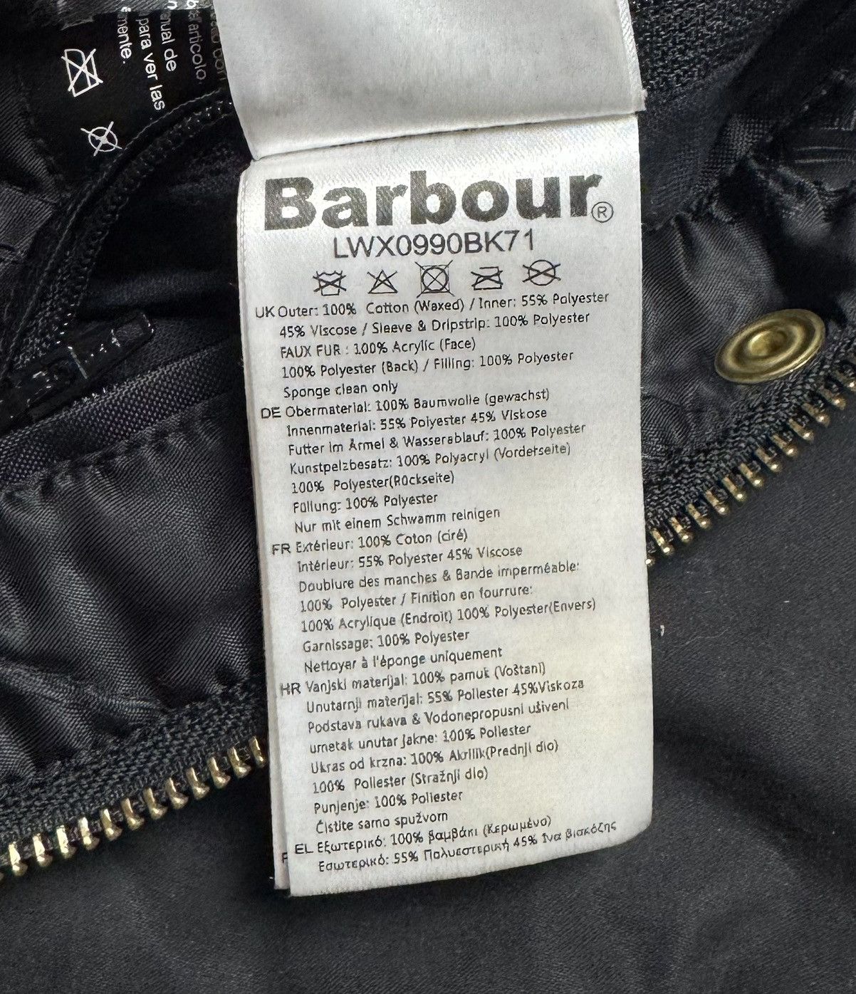 Barbour Barbour International Kirk Wax Cotton Hooded Jacket Size S / US 4 / IT 40 - 17 Thumbnail