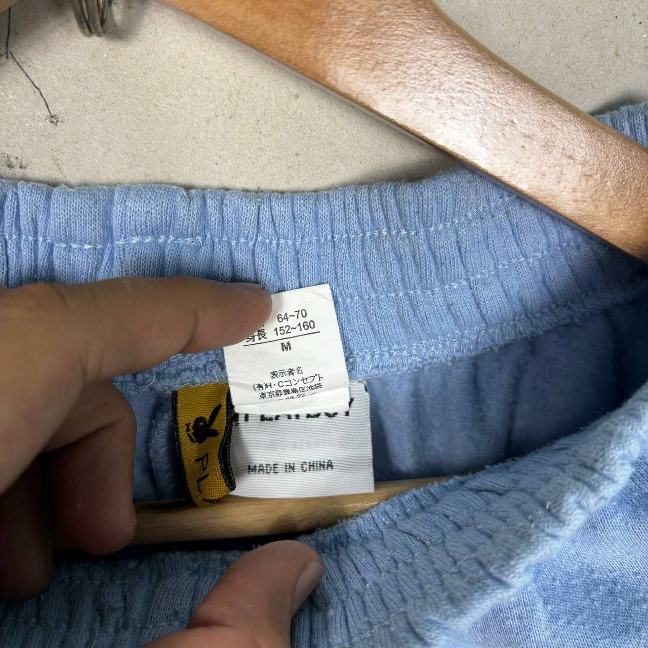 Playboy Vintage Playboy Baby Blue Bunny Logo Sweatpants Joggers M Size US 28 / EU 44 - 4 Thumbnail
