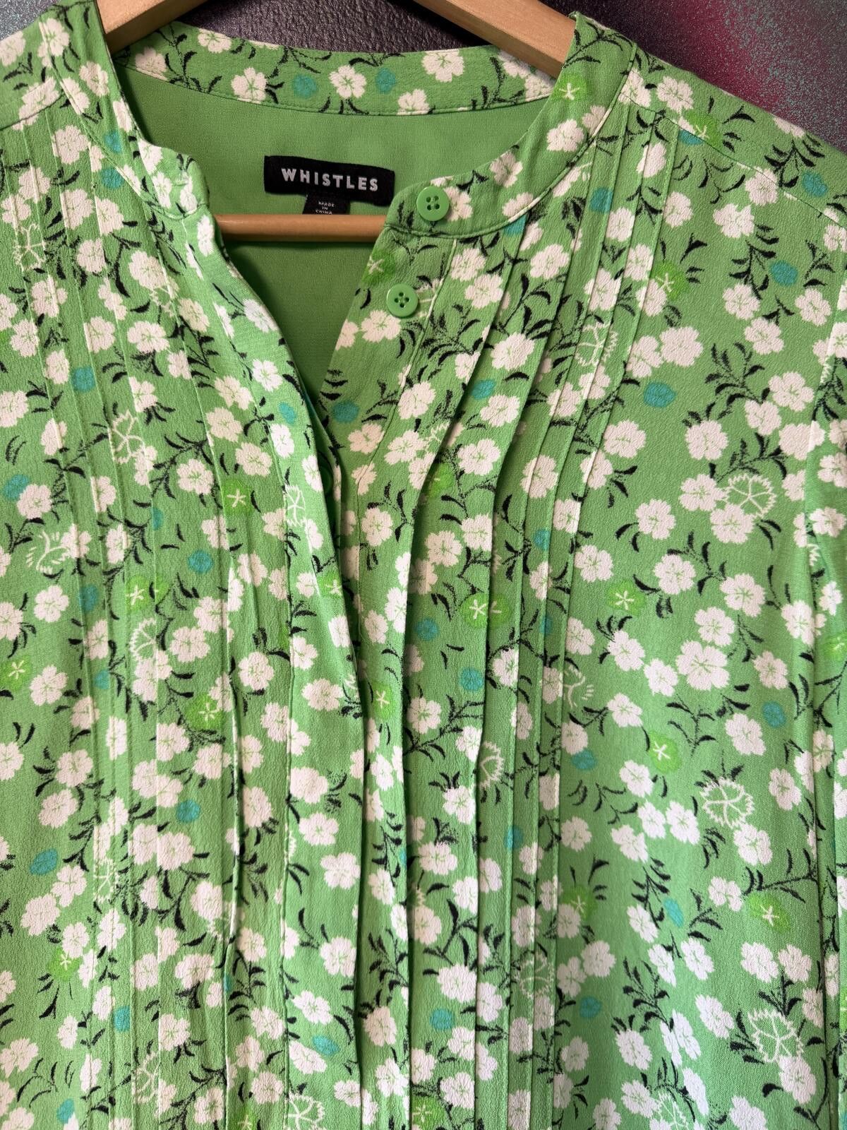 Other Whistles green floral midi dress in size 12 Size M / US 6-8 / IT 42-44 - 2 Thumbnail