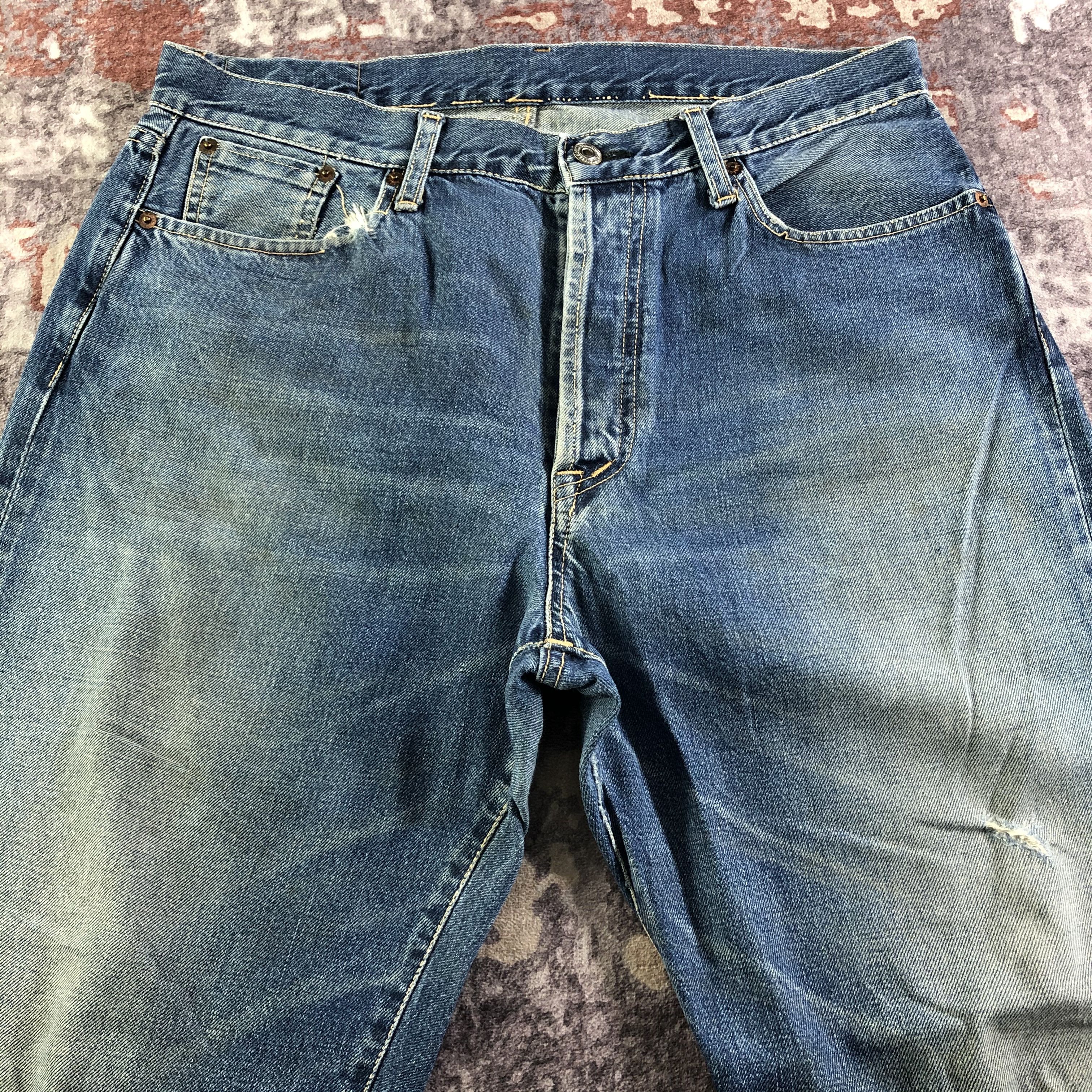 Japanese Brand Vintage Japan Redline Denim Jeans-JM3594 Size US 34 / EU 50 - 3 Thumbnail