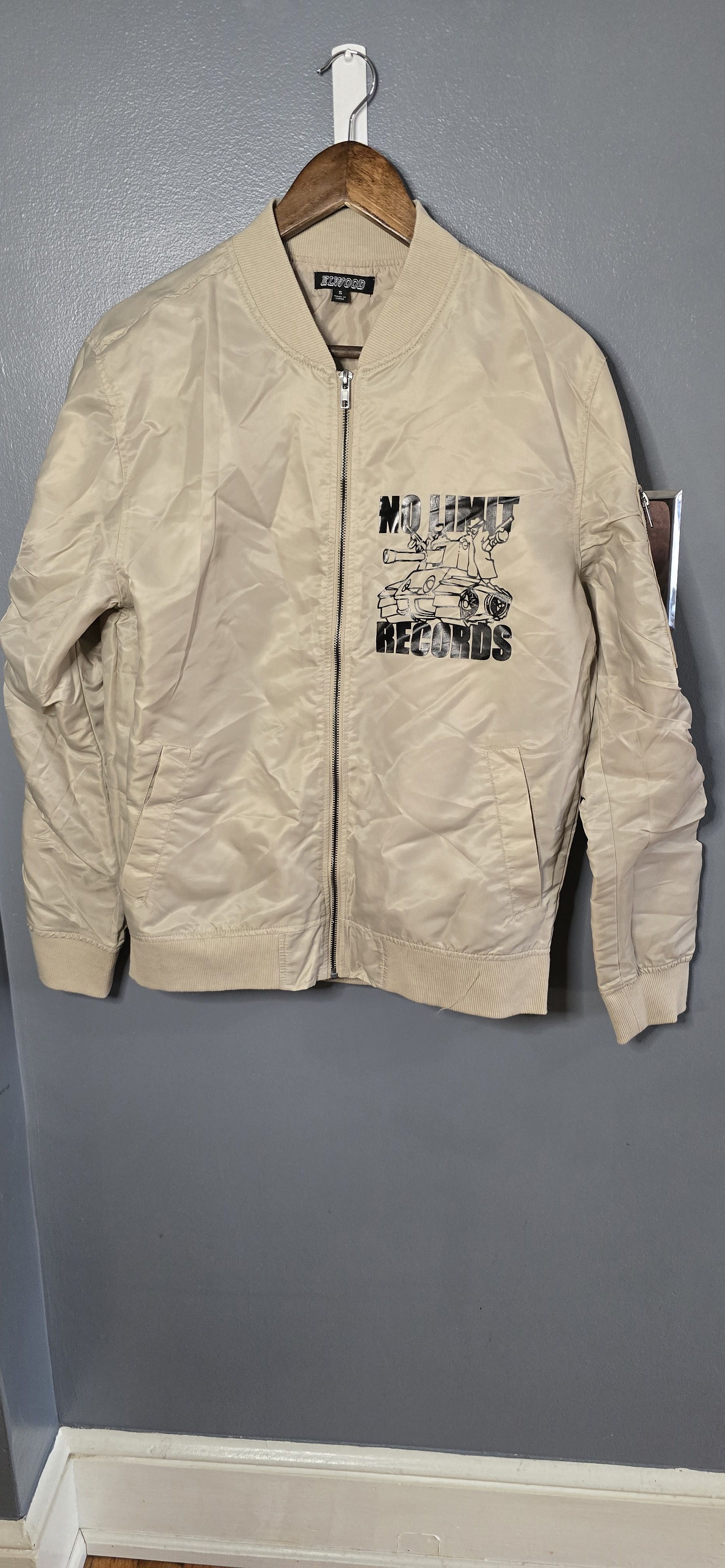 Elwood No Limit Records Jacket tan small vintage Size US S / EU 44-46 / 1 - 1 Thumbnail