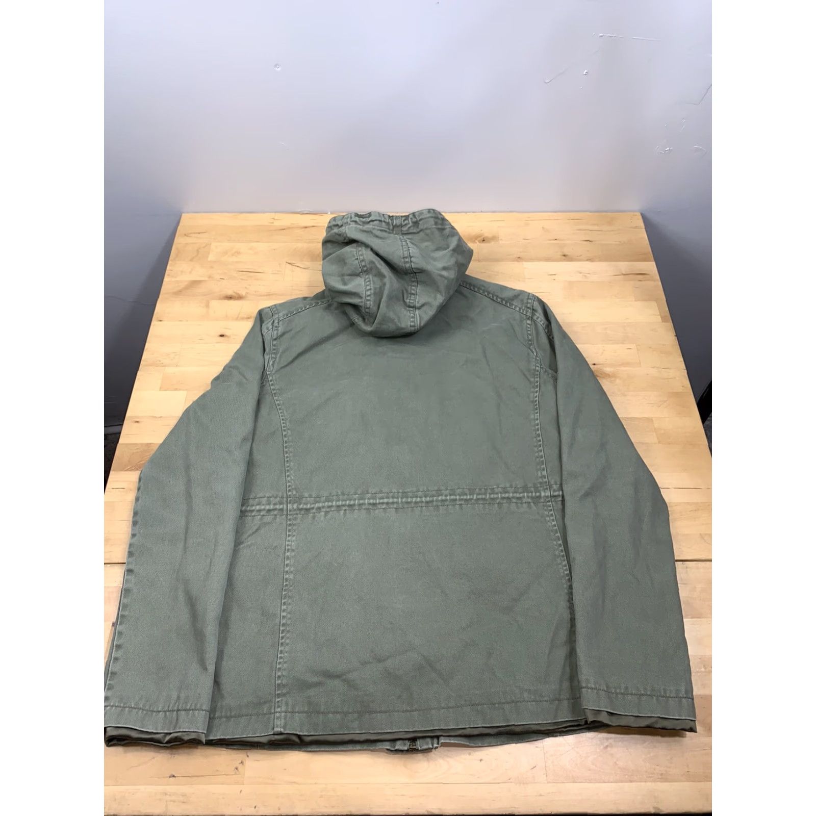 Olive LA Hearts Womens Full Zip Jacket Hooded M Olive Green Casual Jacket 4125 Pre Owned Size M / US 6-8 / IT 42-44 - 2 Thumbnail