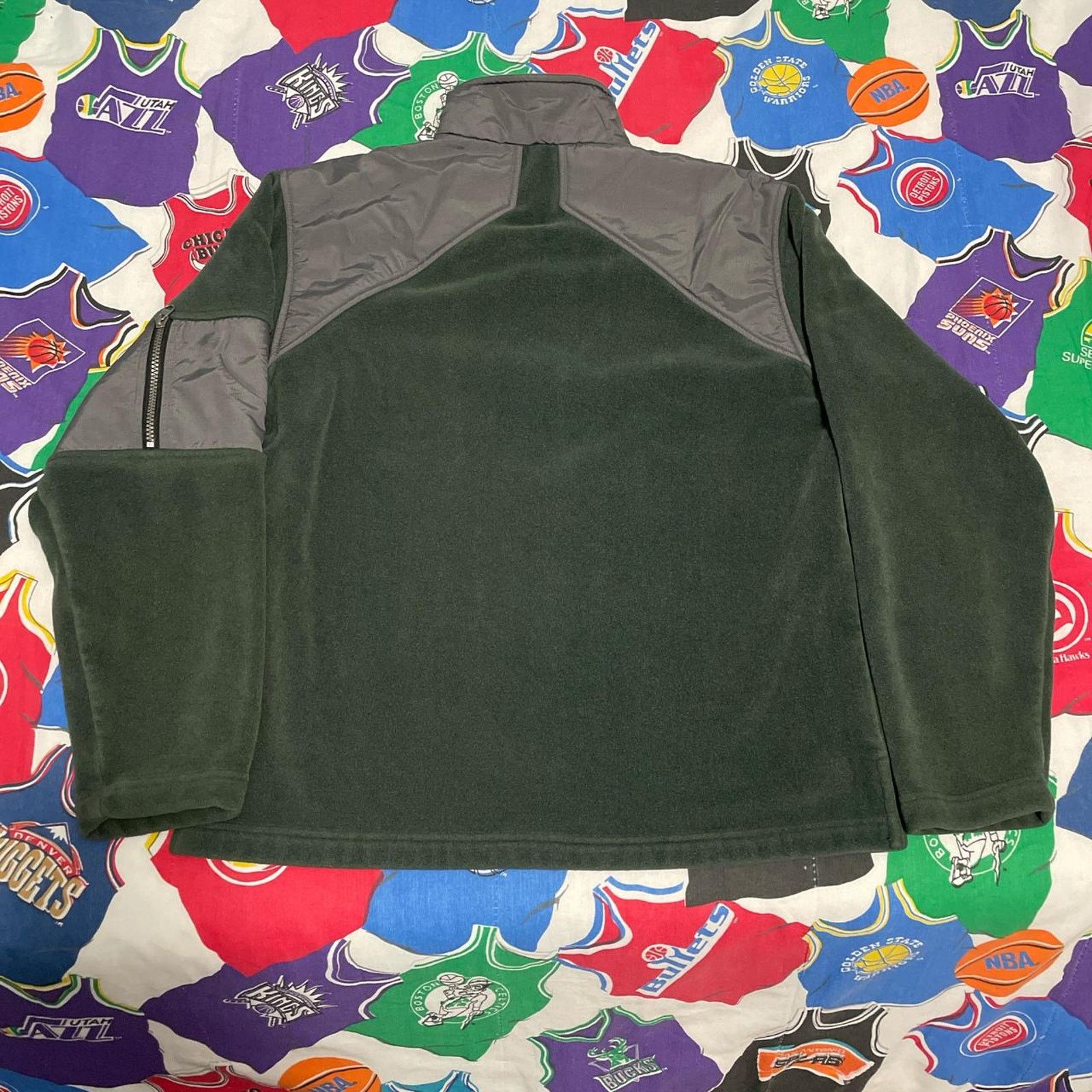 Vintage × Woolrich Woolen Mills Vintage Woolrich Quarter Zip Fleece Sweater 90s USA Size US M / EU 48-50 / 2 - 2 Thumbnail