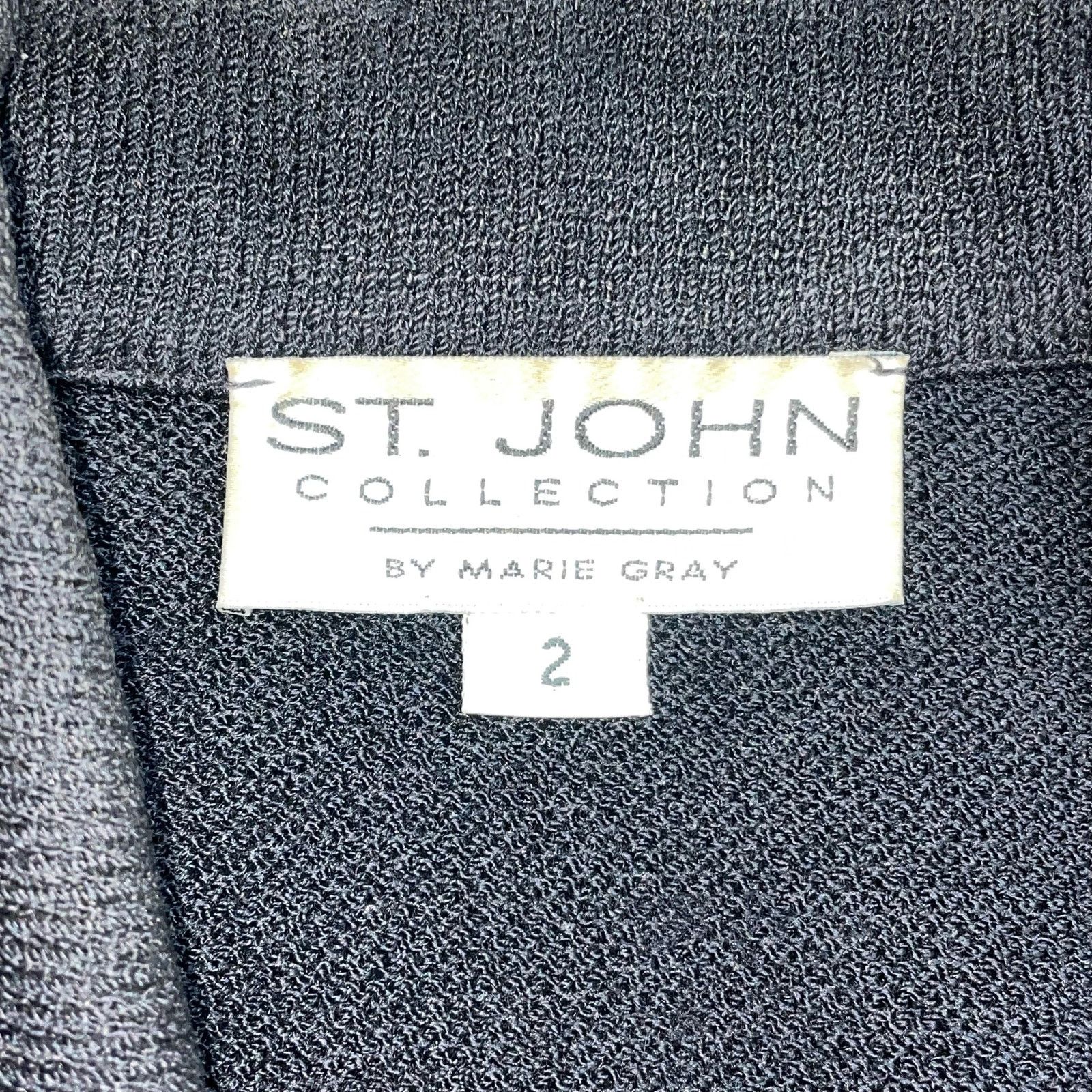 St. John ST. JOHN Collection Knit Blazer Jacket Size XS / US 0-2 / IT 36-38 - 2 Thumbnail