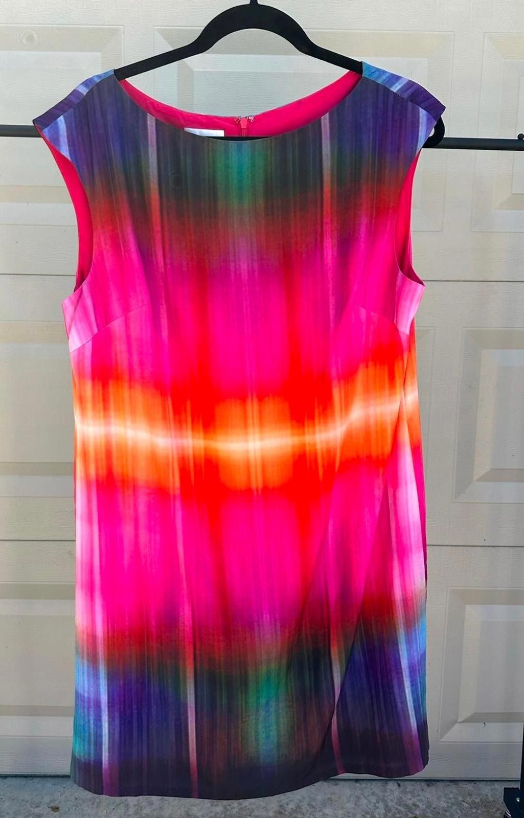 Designer Donna Morgan Colorful Tie-Die Dress - Size 14 Size XL / US 12-14 / IT 48-50 - 1 Thumbnail