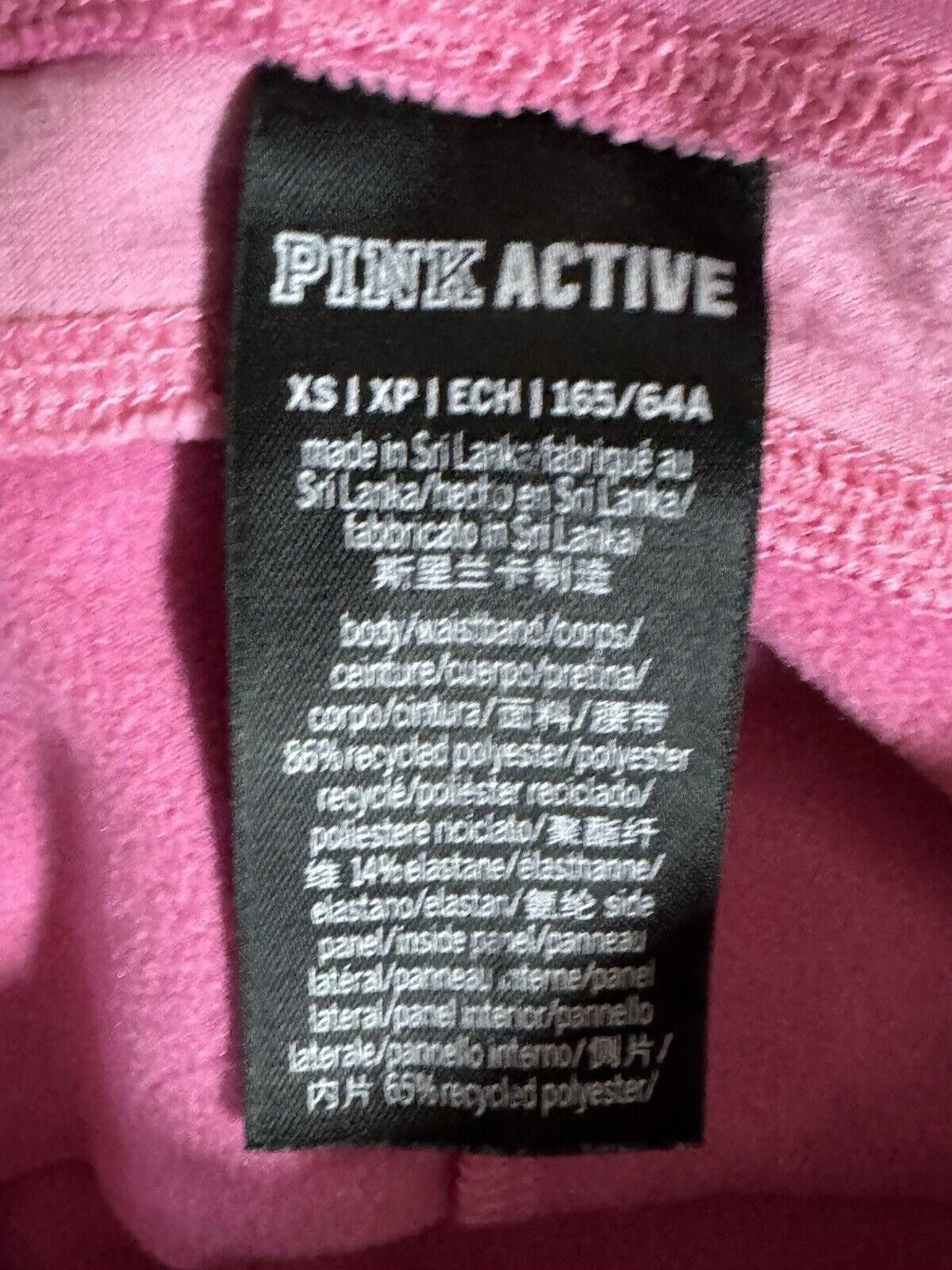 Designer Victoria’s Secret PINK XS Pink Leggings Velvet Stripe Size 26" / US 2 / IT 38 - 4 Thumbnail