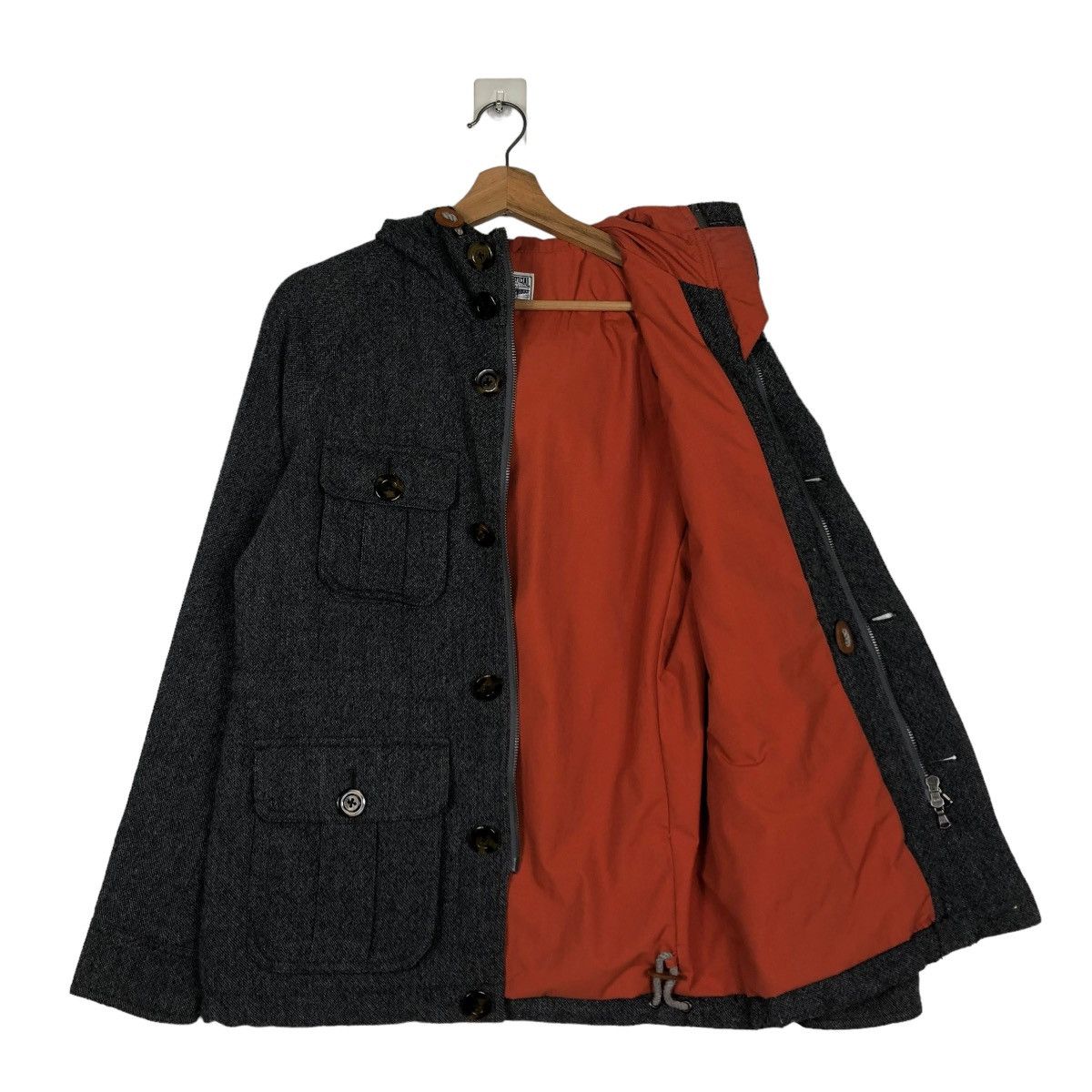 Japanese Brand 🔥VINTAGE BIKER JACKET BIG POCKET DUFFER PATENT ISSEY MIYAKE Size US M / EU 48-50 / 2 - 14 Thumbnail
