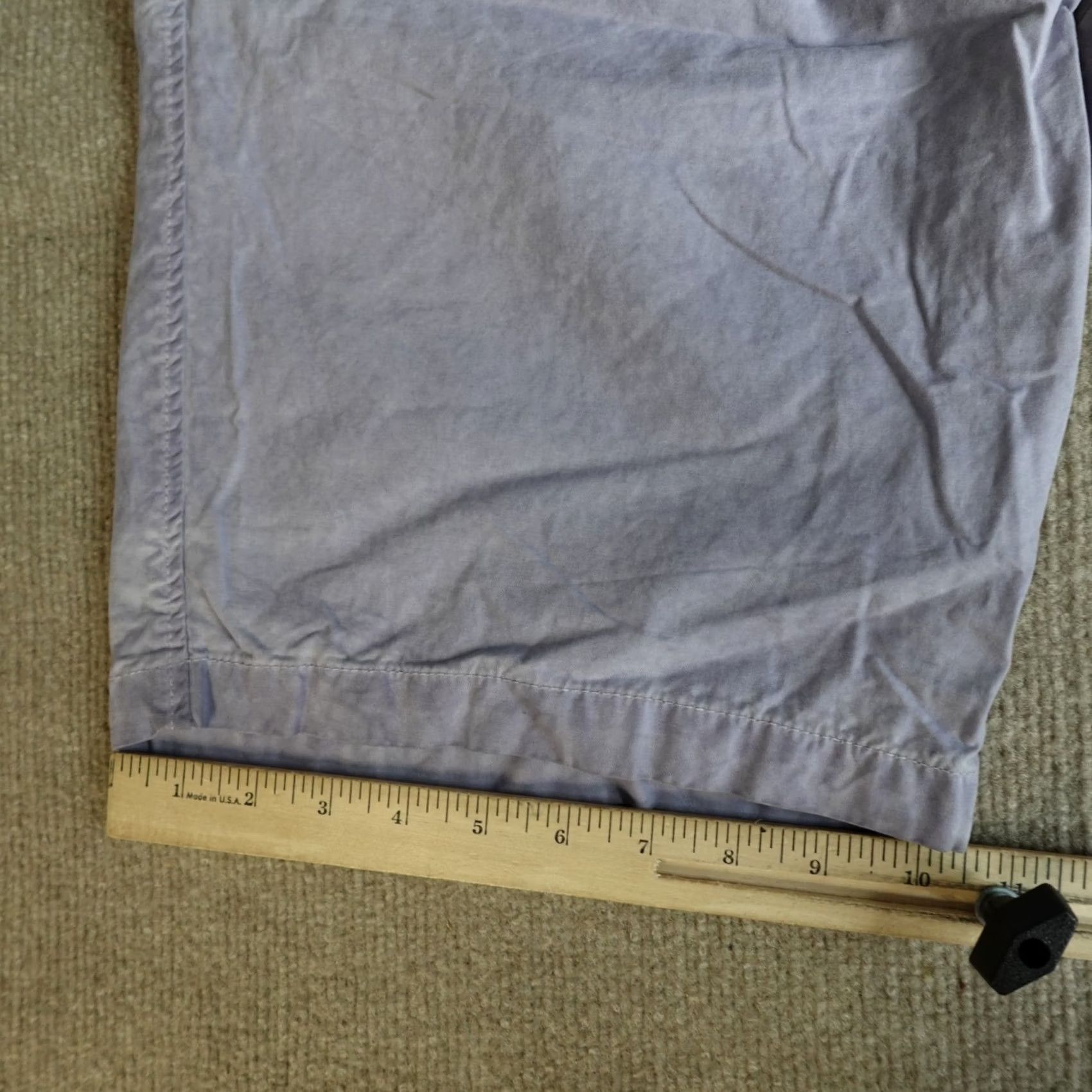 Vintage JET LAG Men's Shorts 38 Purple Solid Cotton Chino with Pockets, Mid Rise, Front Button, Inseam 11, Summer/Casual, Travel, Regular Fit Size US 38 / EU 54 - 4 Thumbnail