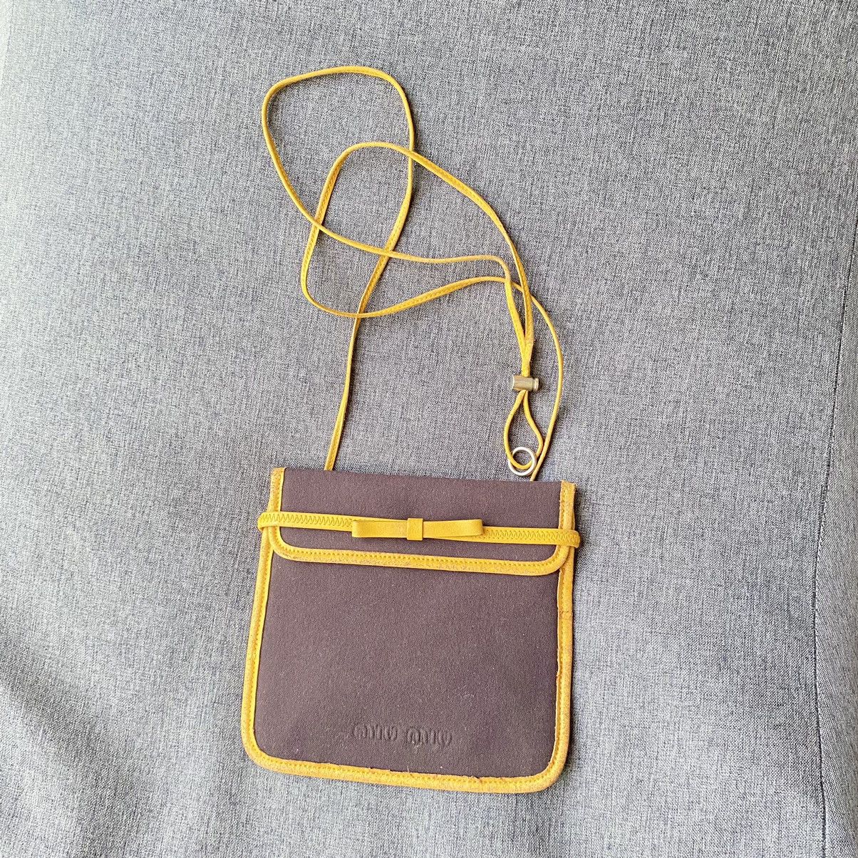 Miu Miu Miu Miu sports Black and yellow mini bag Size ONE SIZE - 8 Thumbnail
