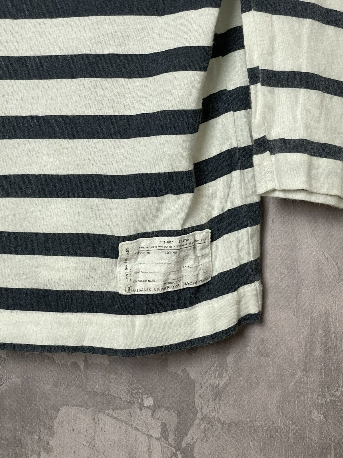 Allsaints × Hysteric Glamour Allsaints striped longsleeve luxury avant-garde Size M / US 6-8 / IT 42-44 - 7 Thumbnail