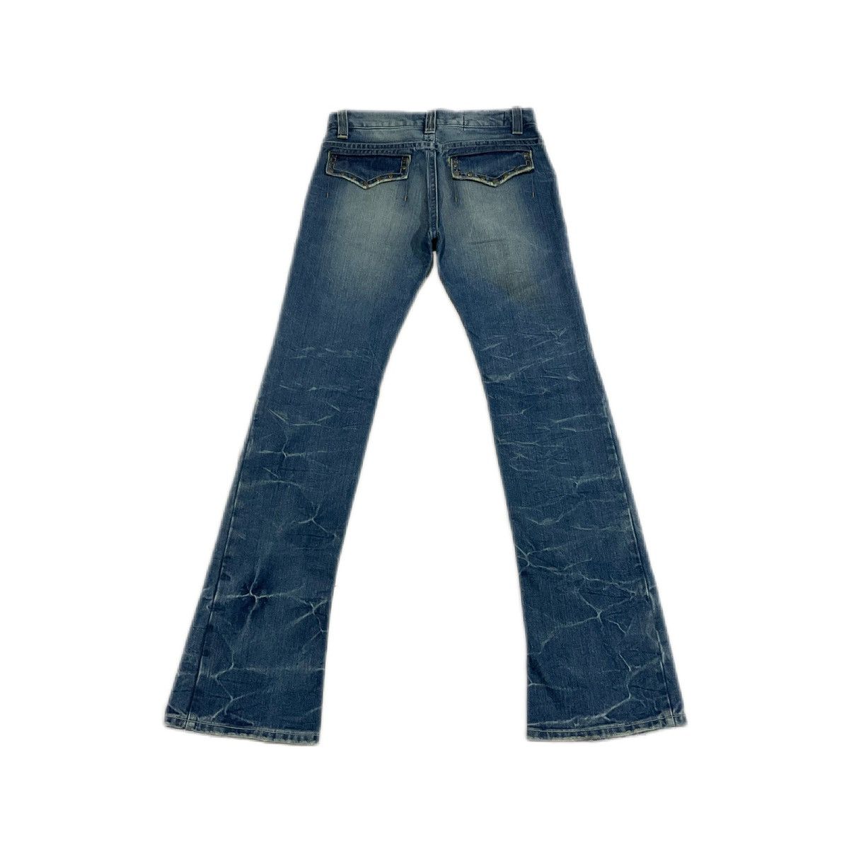 Hysteric Glamour × If Six Was Nine × Japanese Brand 🔥Sick Y2K Rock Wood Rivet Flared Denim LGB Size US 30 / EU 46 - 6 Thumbnail