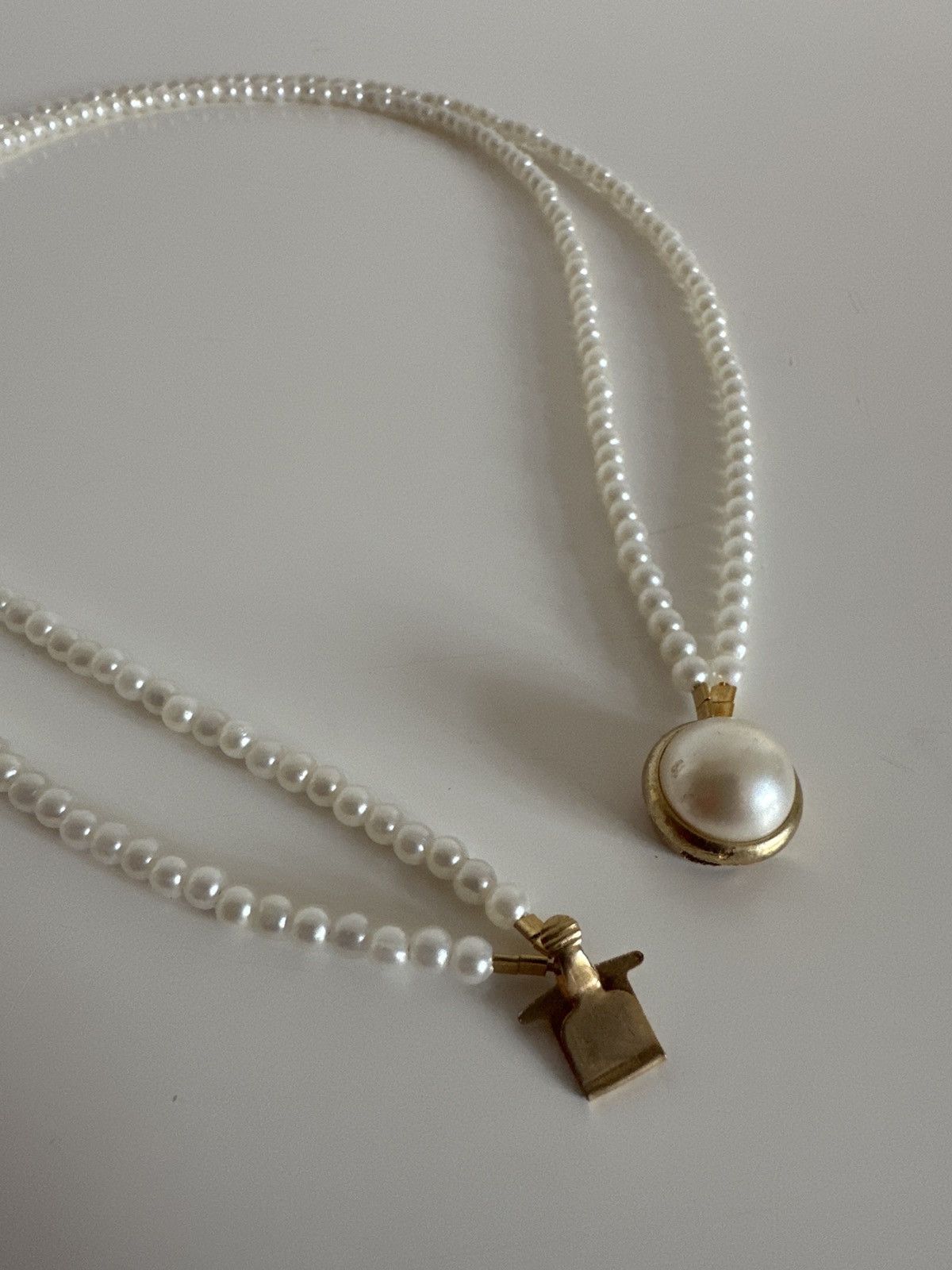 Vintage Pearl necklace accessory in gold detail Size ONE SIZE - 1 Thumbnail