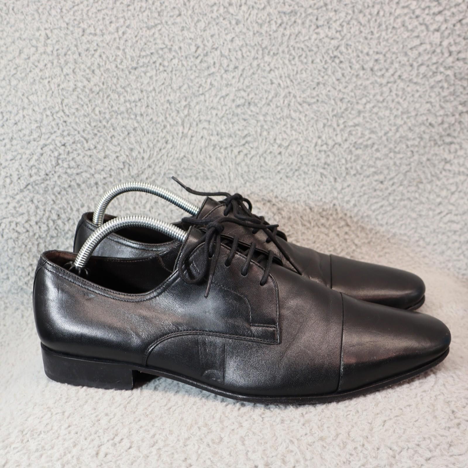 Bruno Magli Bruno Magli - Martico - Mens 9.5 M Black Leather Shoes Size US 9.5 / EU 42-43 - 4 Thumbnail