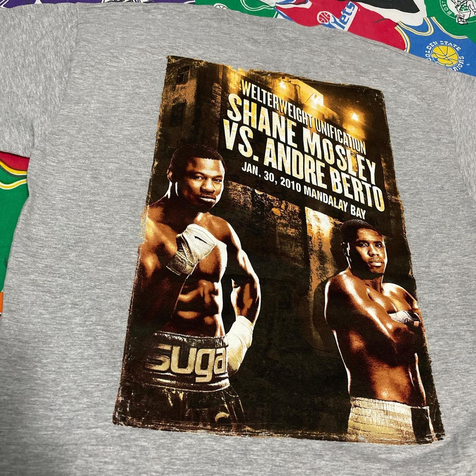 UFC × Vintage 2010 Sugar Shane Mosley vs Andre Berto Boxing Merch Tee Size US L / EU 52-54 / 3 - 4 Thumbnail