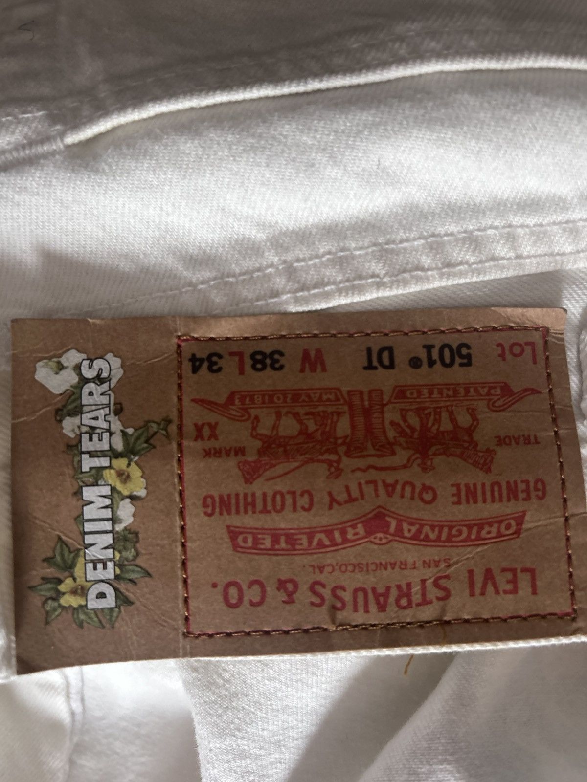 DENIM TEARS Denim Tears x Levi's Cotton Wreath Jean White Size US 38 / EU 54 - 4 Thumbnail